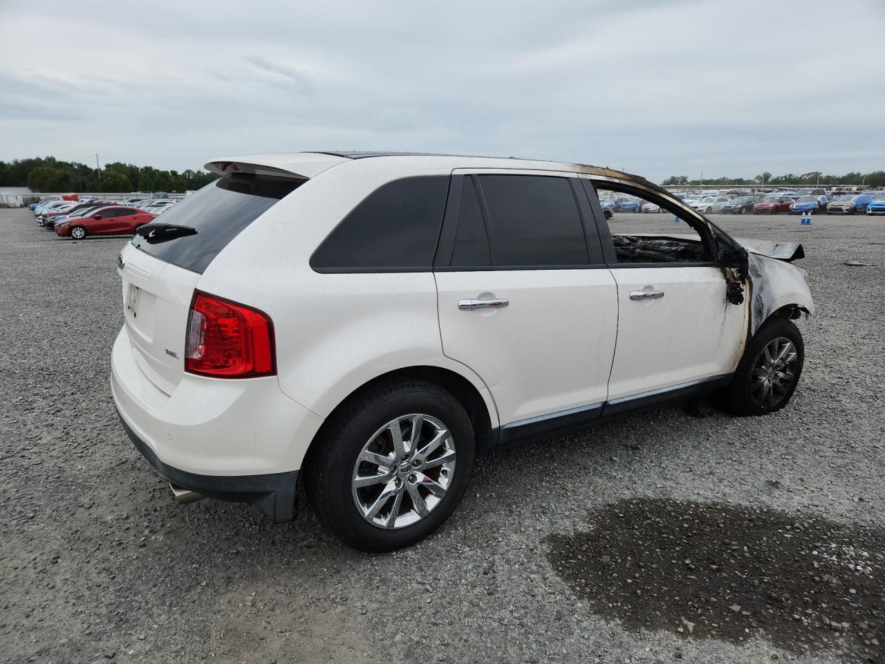 2011 Ford Edge Sel White vin: 2FMDK3JCXBBA91247