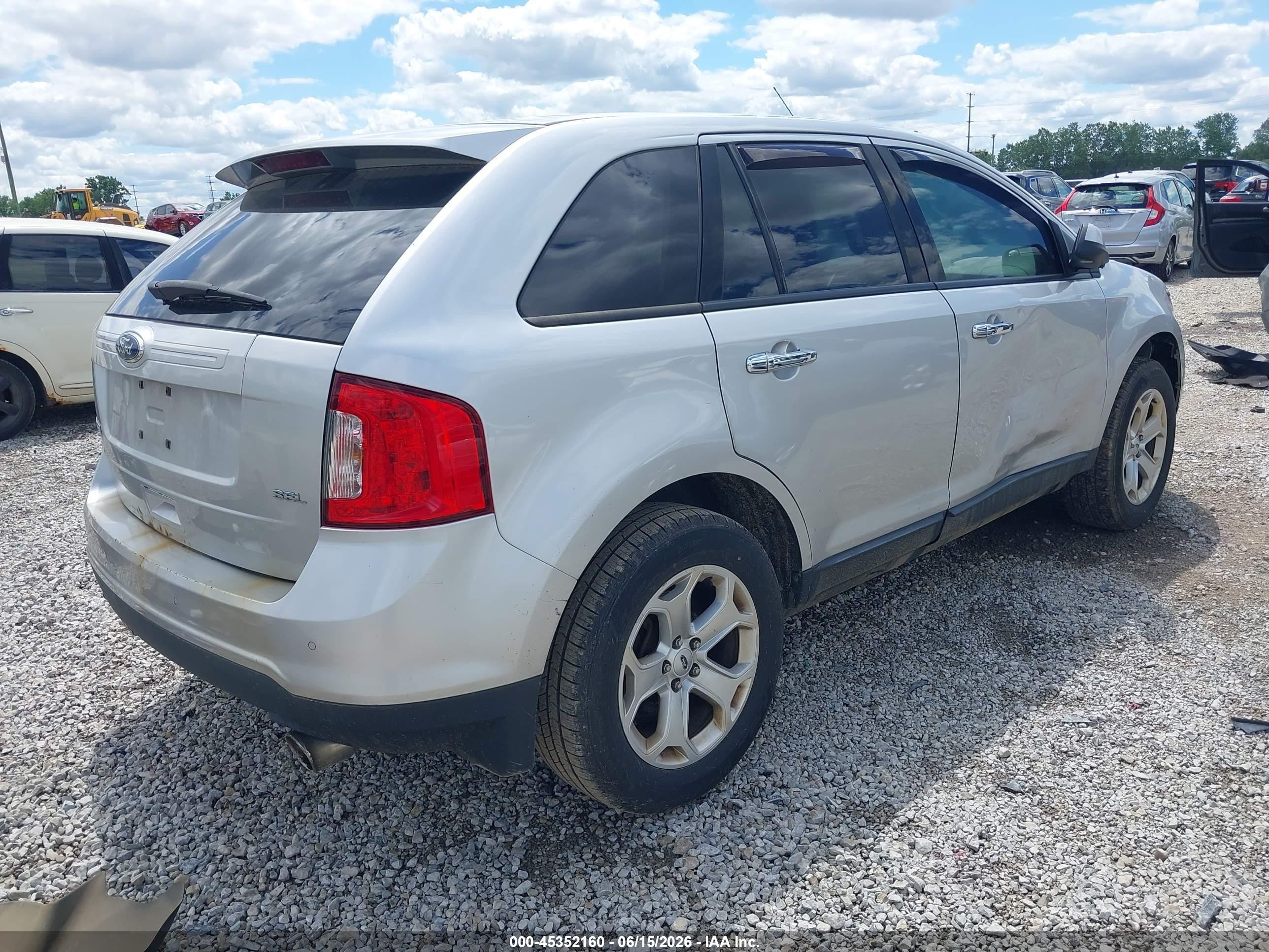 2011 Ford Edge Sel Silver vin: 2FMDK3JCXBBB34551