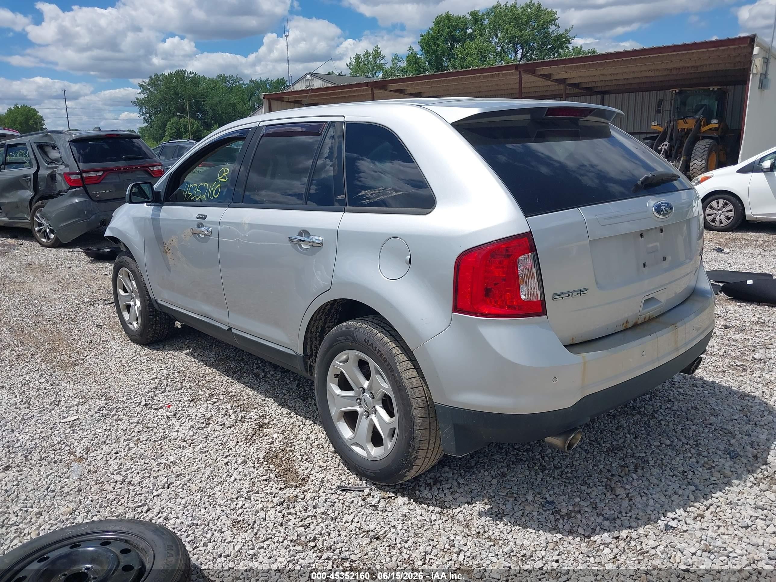 2011 Ford Edge Sel Silver vin: 2FMDK3JCXBBB34551