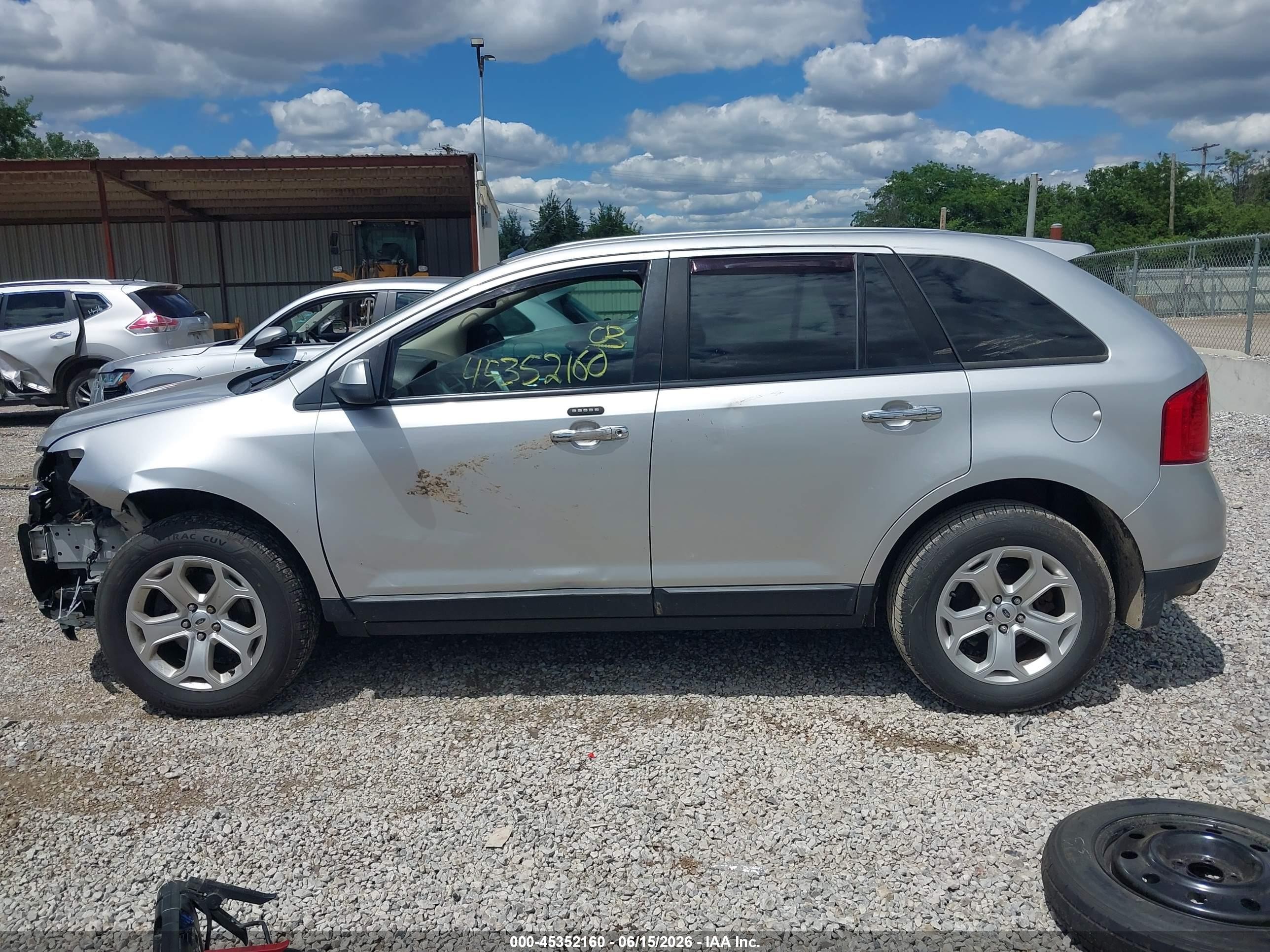 2011 Ford Edge Sel Silver vin: 2FMDK3JCXBBB34551