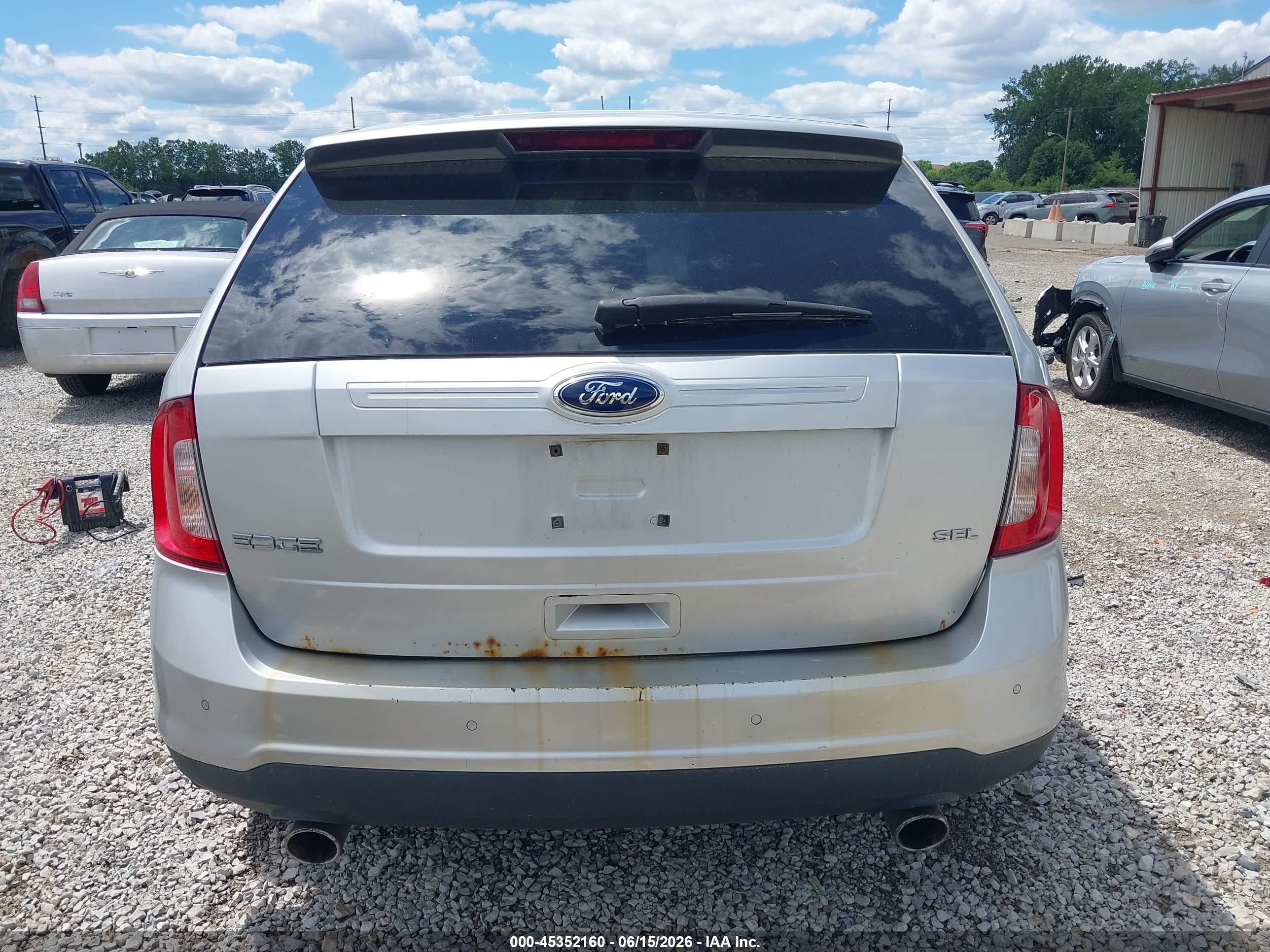 2011 Ford Edge Sel Silver vin: 2FMDK3JCXBBB34551