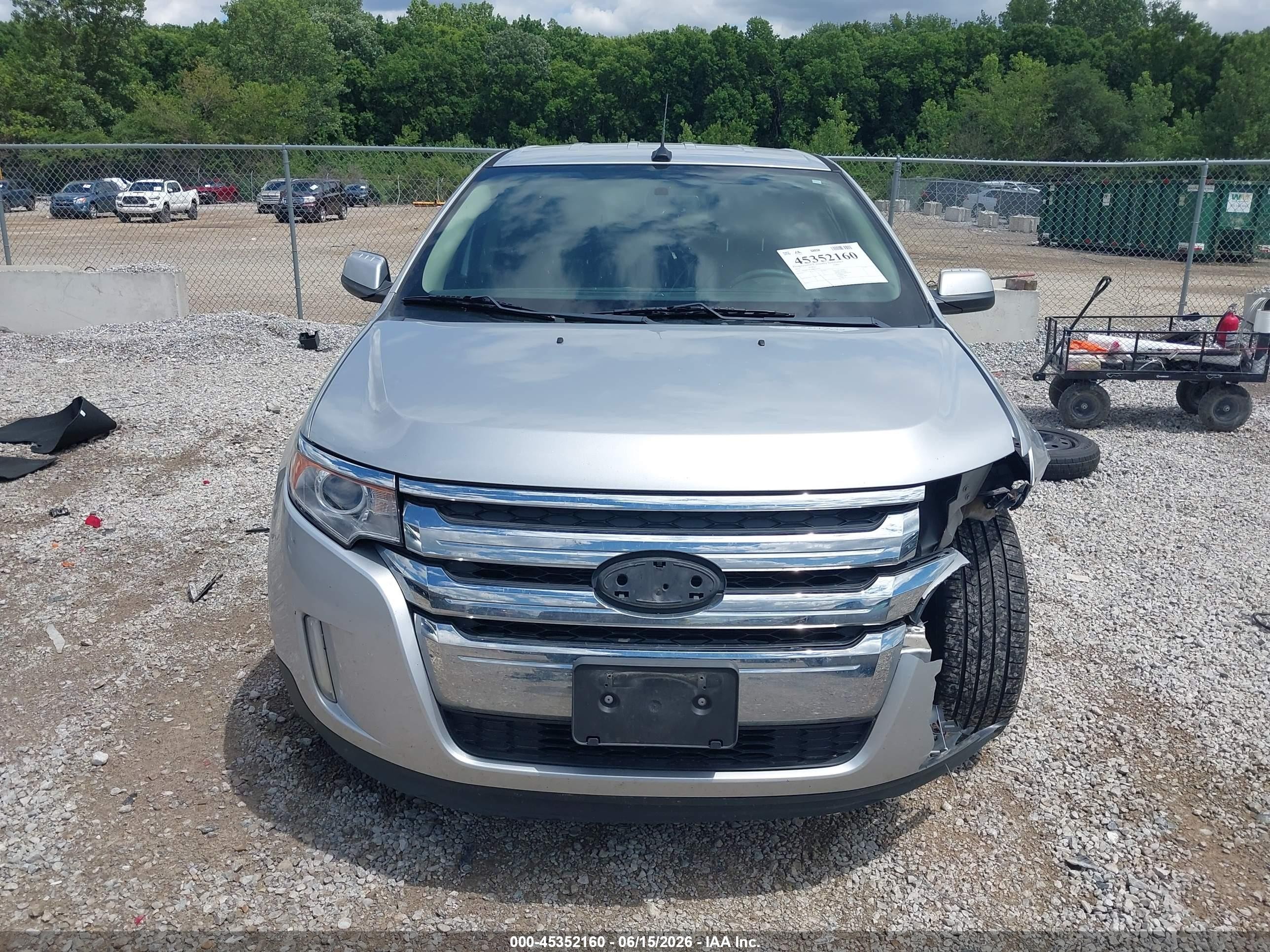 2011 Ford Edge Sel Silver vin: 2FMDK3JCXBBB34551