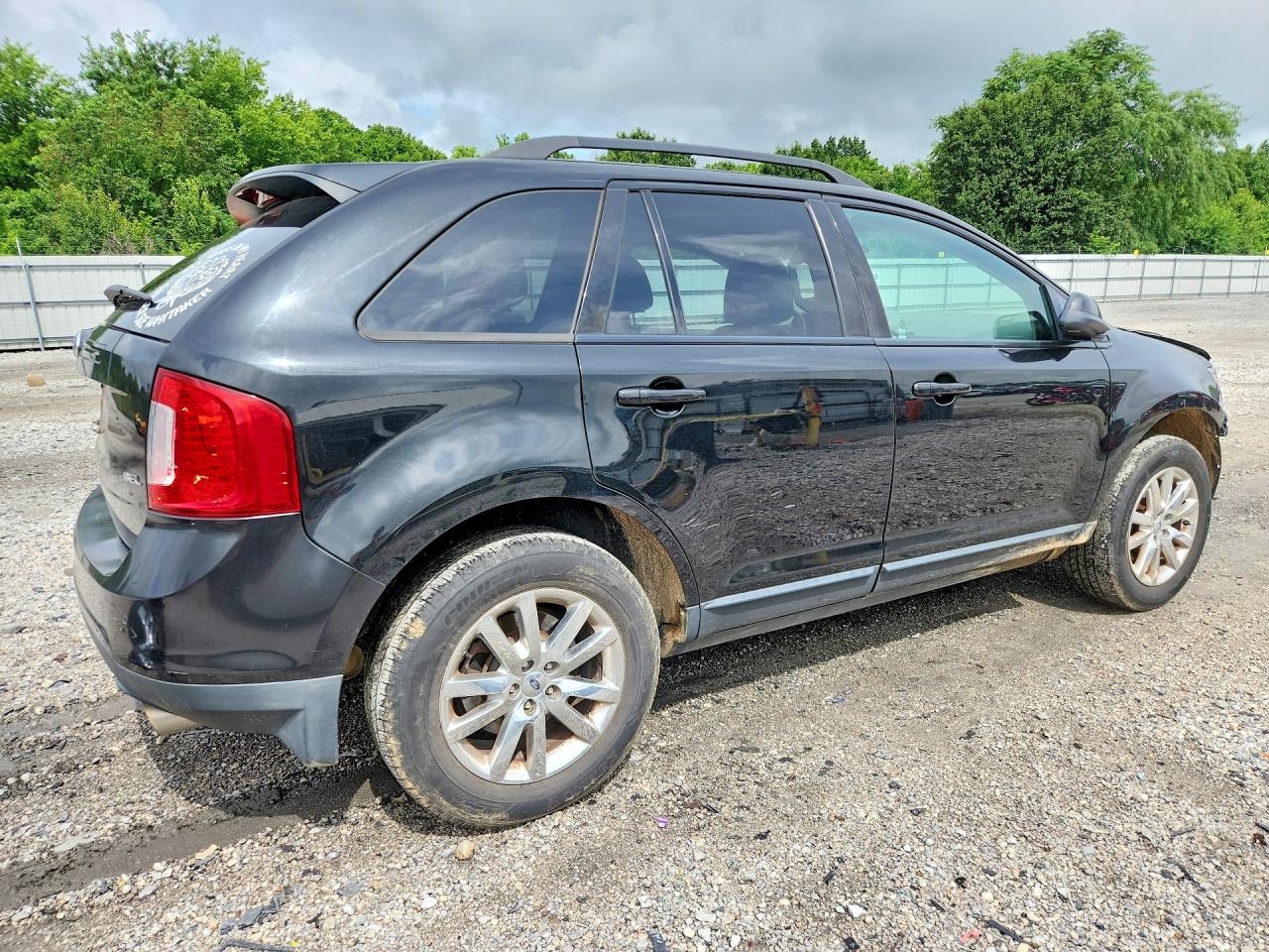 2012 Ford Edge Black vin: 2FMDK3JCXCBA90505