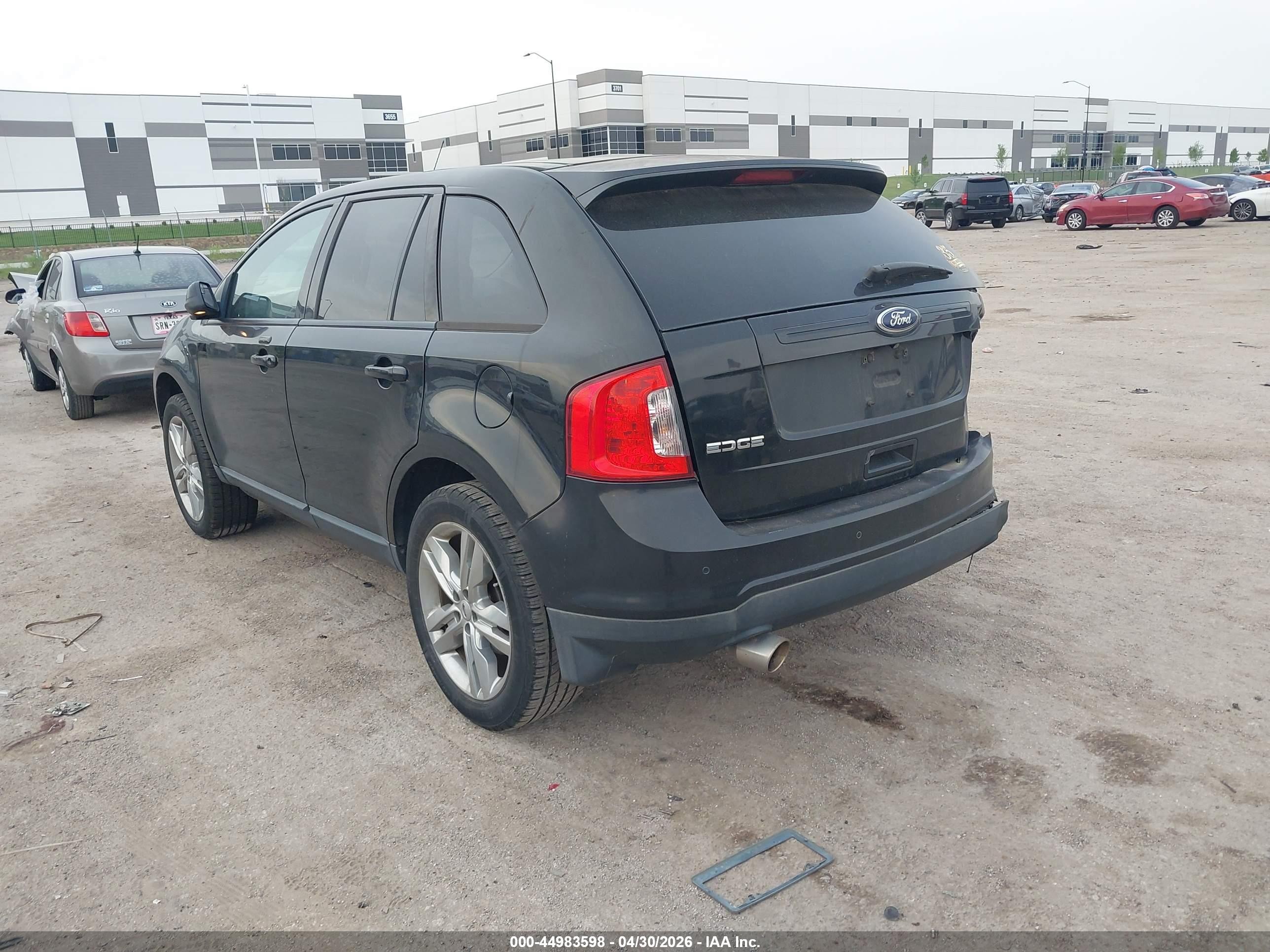 2013 Ford Edge Sel Black vin: 2FMDK3JCXDBA58896