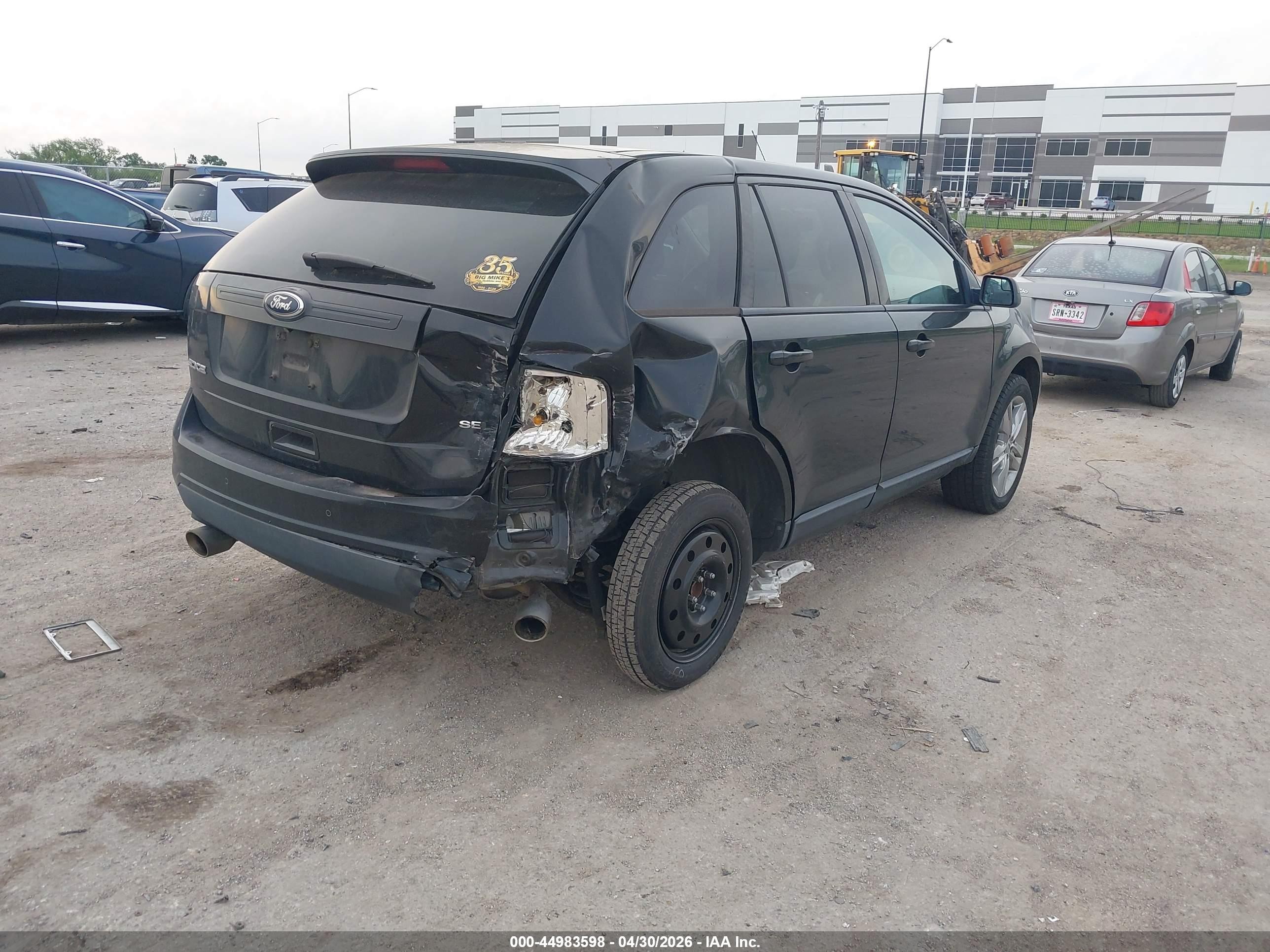 2013 Ford Edge Sel Black vin: 2FMDK3JCXDBA58896