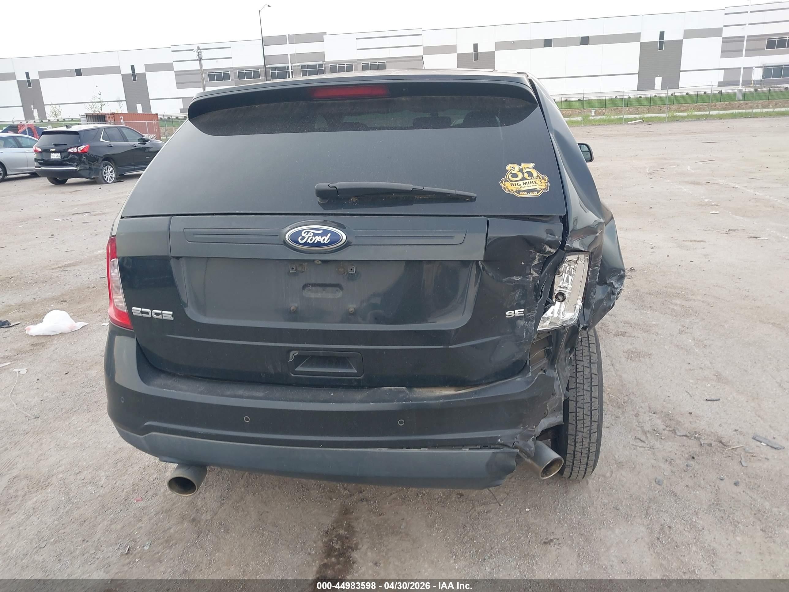 2013 Ford Edge Sel Black vin: 2FMDK3JCXDBA58896