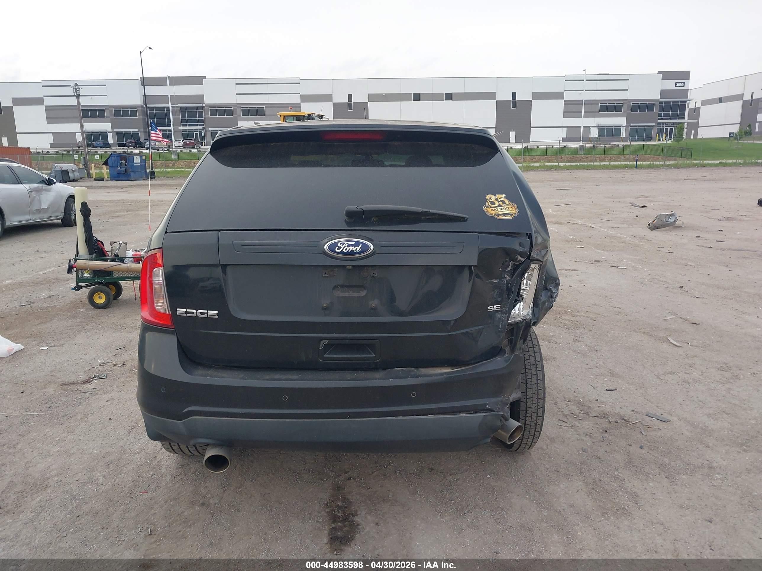 2013 Ford Edge Sel Black vin: 2FMDK3JCXDBA58896