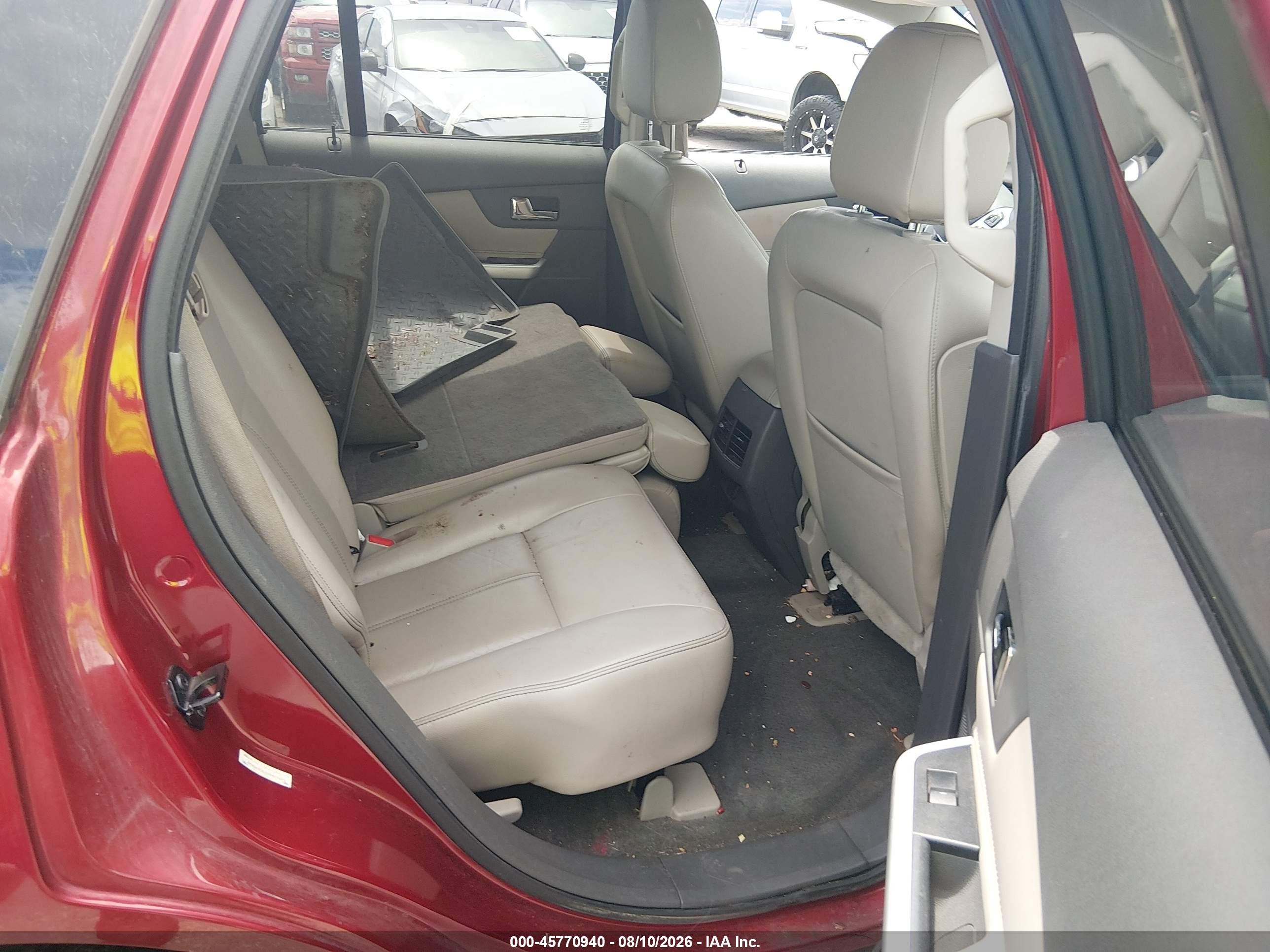 2013 Ford Edge Sel Red vin: 2FMDK3JCXDBA79215