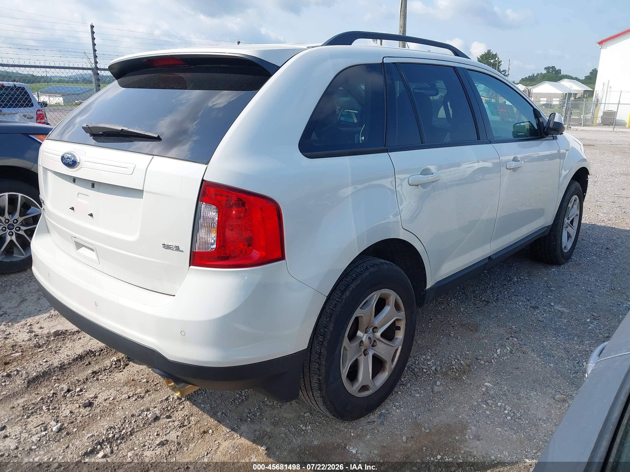 2013 Ford Edge Sel Белый vin: 2FMDK3JCXDBA85225