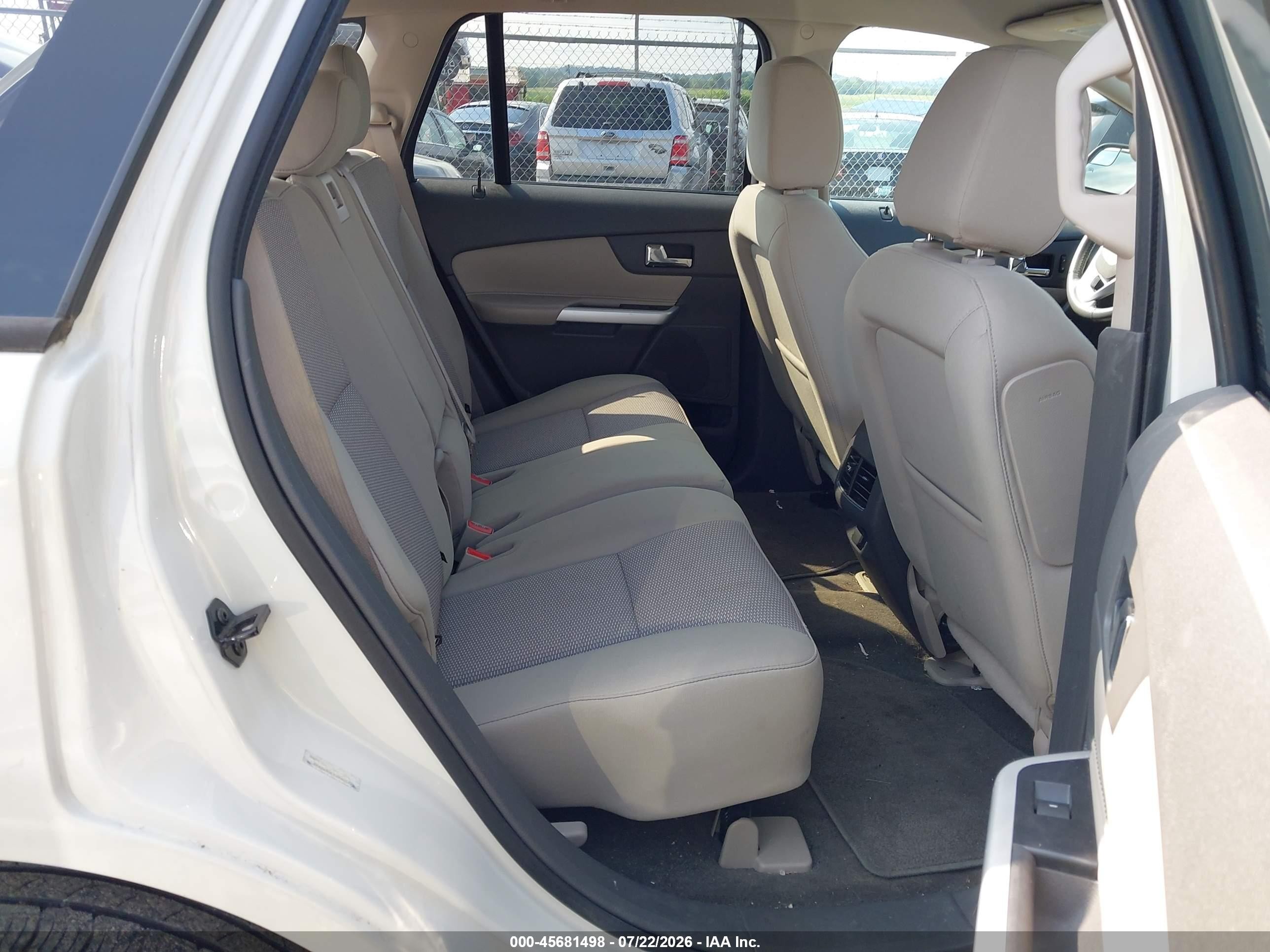 2013 Ford Edge Sel Белый vin: 2FMDK3JCXDBA85225