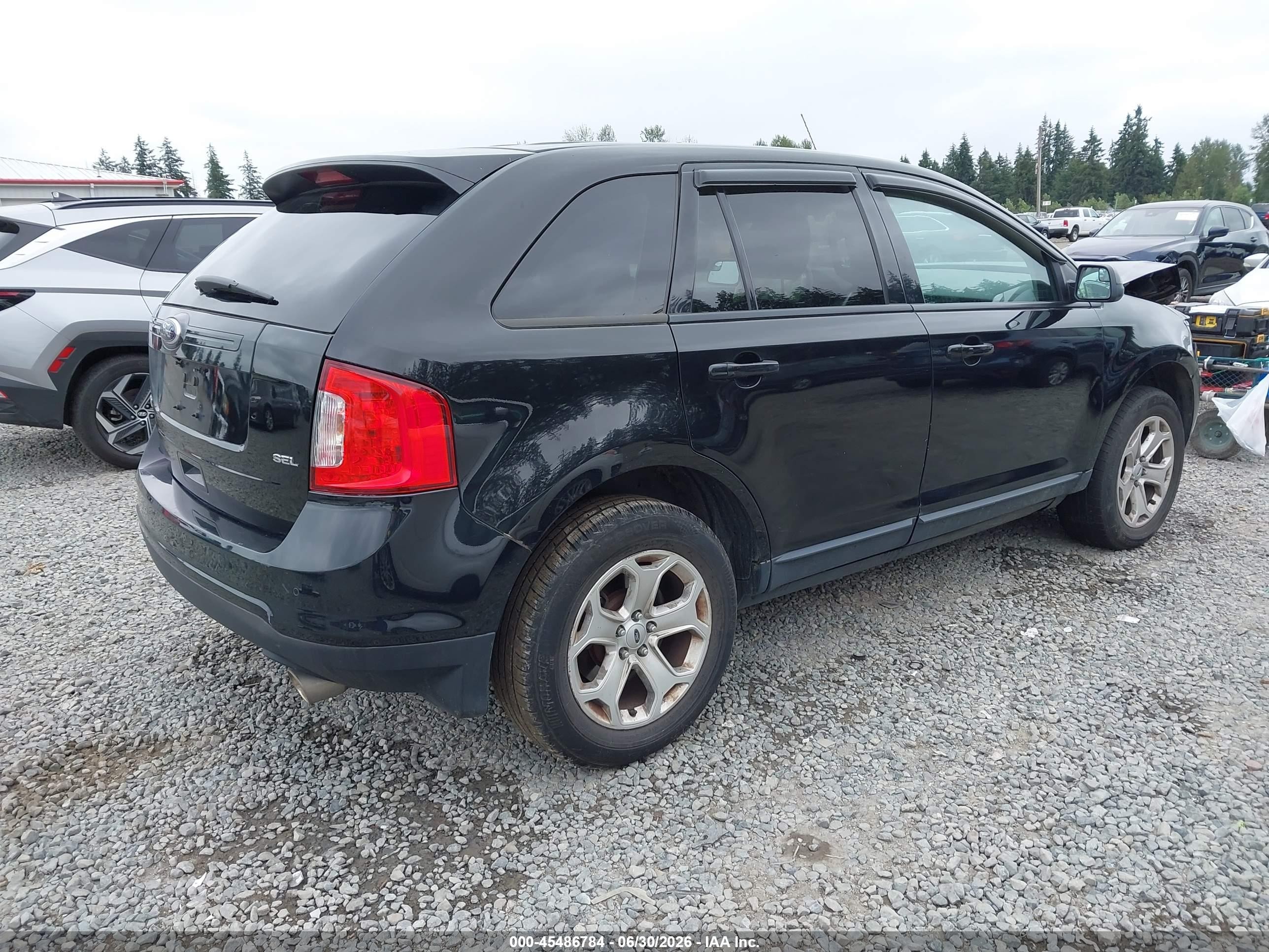 2013 Ford Edge Sel Black vin: 2FMDK3JCXDBB46430