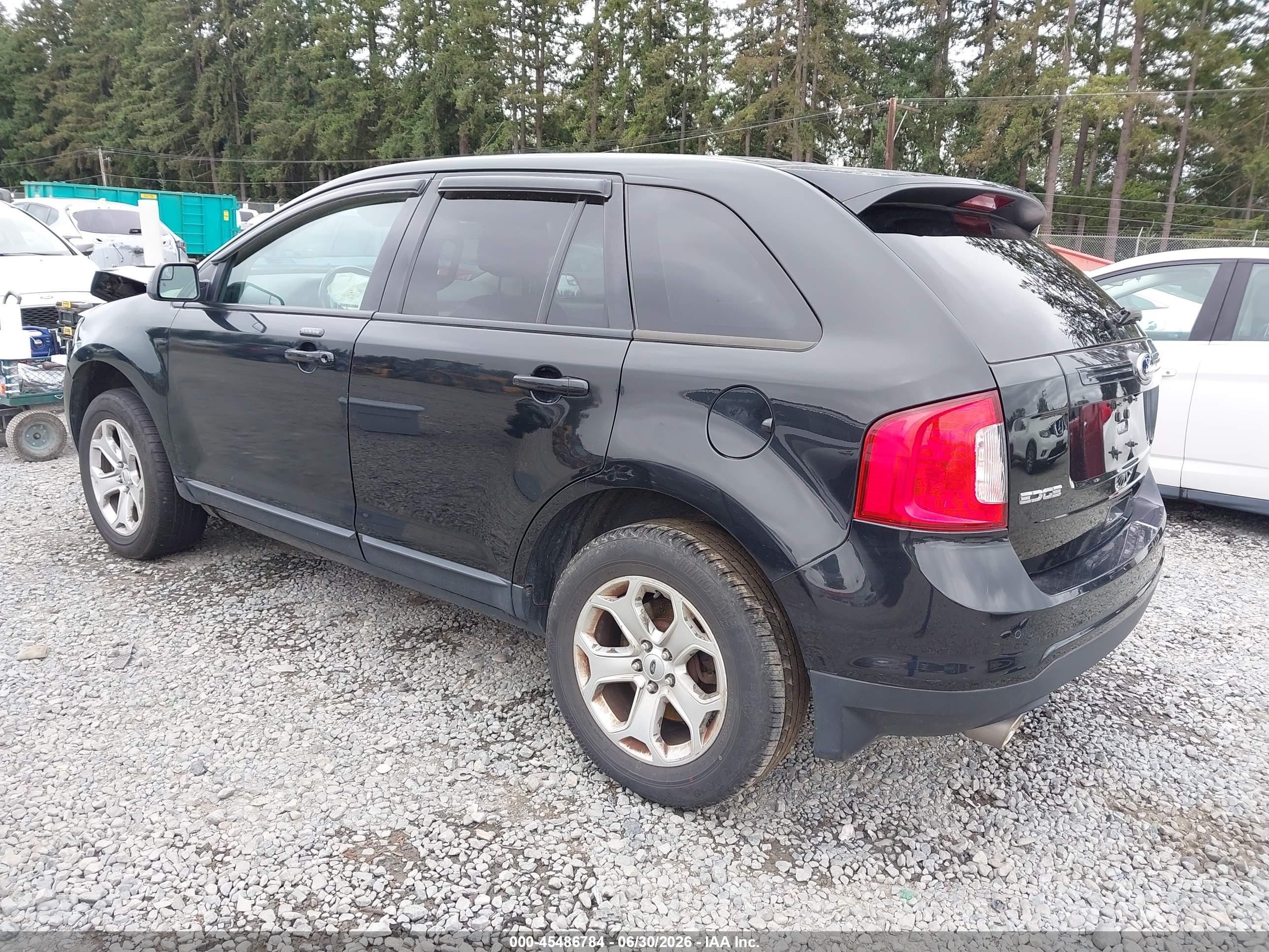 2013 Ford Edge Sel Black vin: 2FMDK3JCXDBB46430