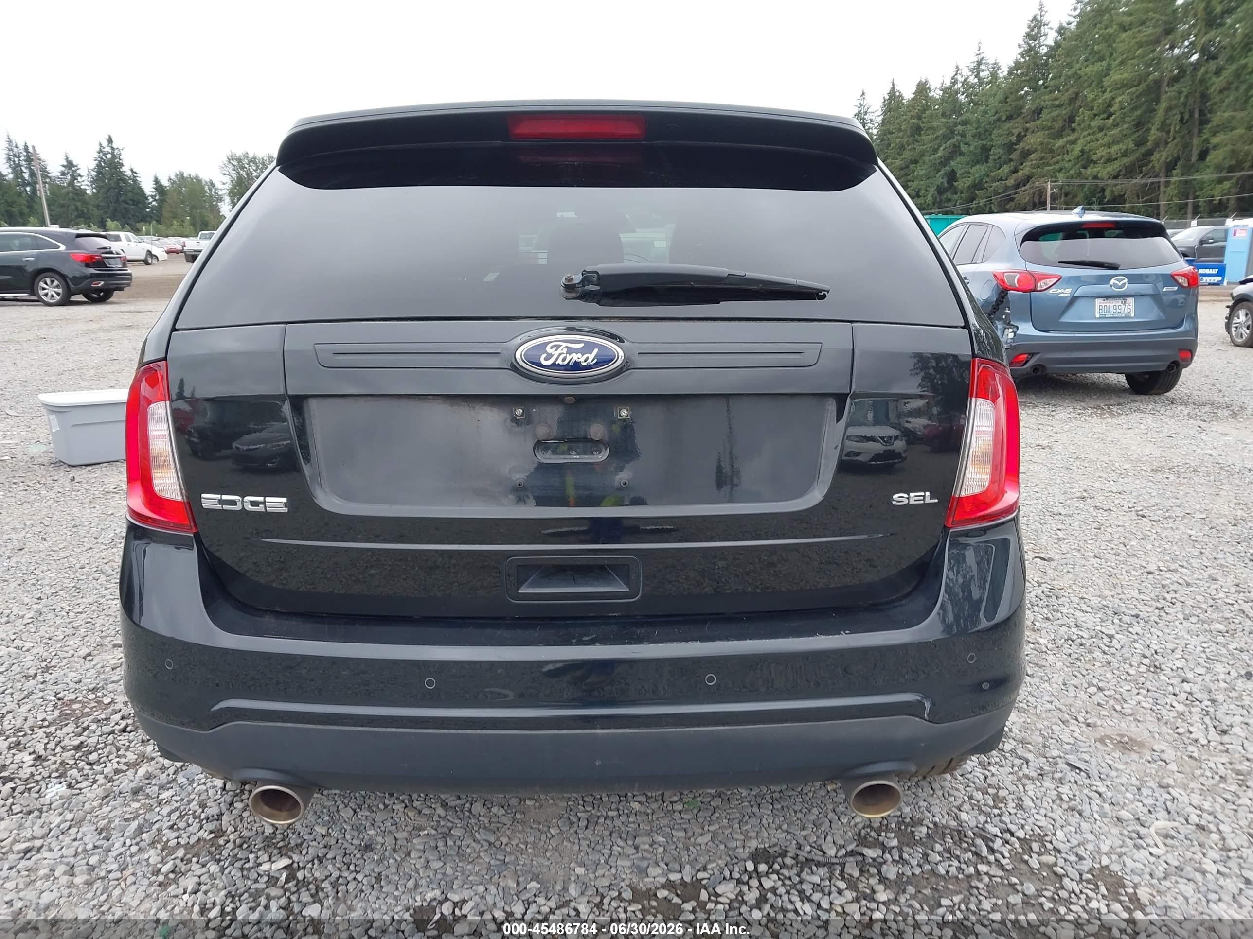 2013 Ford Edge Sel Black vin: 2FMDK3JCXDBB46430