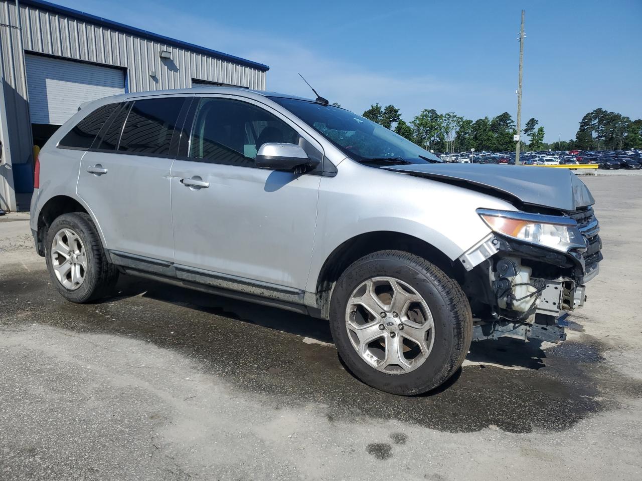 2013 Ford Edge Sel Silver vin: 2FMDK3JCXDBB50834 Damage: Right Front Fender, Dent(S) W/No Paint Dmg, Pdr-1 Dent