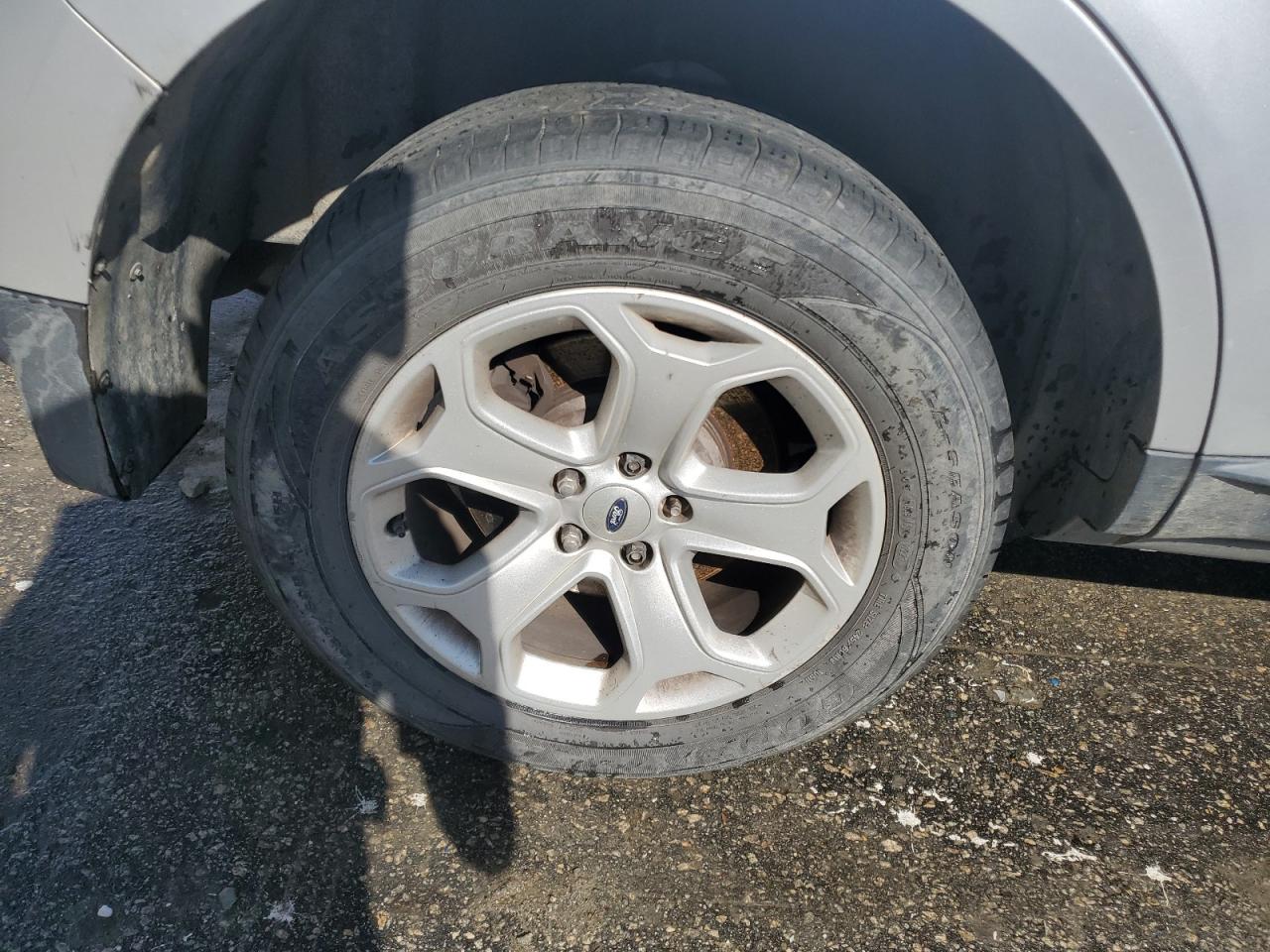 2013 Ford Edge Sel Silver vin: 2FMDK3JCXDBB50834 Damage: Right Rear Wheel, Curb Rash, > 12 Inches