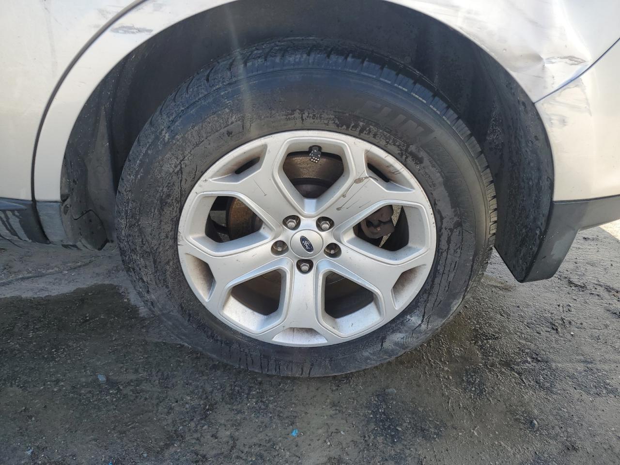 2013 Ford Edge Sel Silver vin: 2FMDK3JCXDBB50834 Damage: Left Rear Wheel, Curb Rash, > 12 Inches