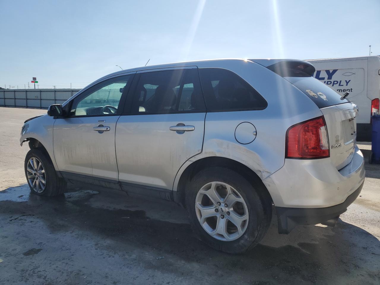2013 Ford Edge Sel Silver vin: 2FMDK3JCXDBB50834 Damage: Left Rear Door, Multiple Scratches Heavy, 2