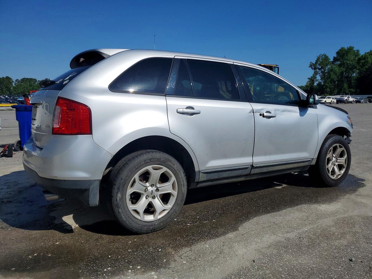 2013 Ford Edge Sel Silver vin: 2FMDK3JCXDBB50834