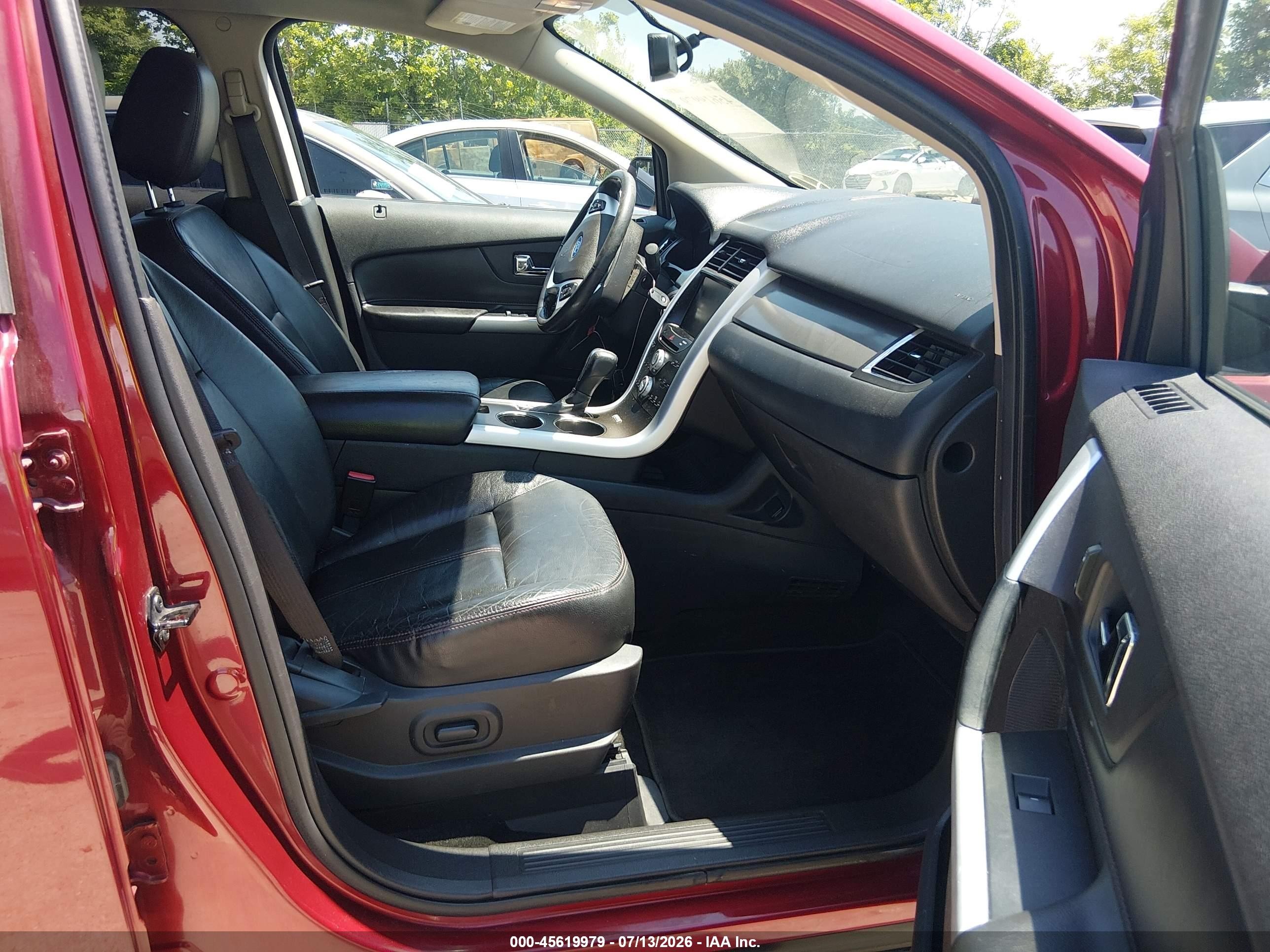 2013 Ford Edge Sel Burgundy vin: 2FMDK3JCXDBB78374