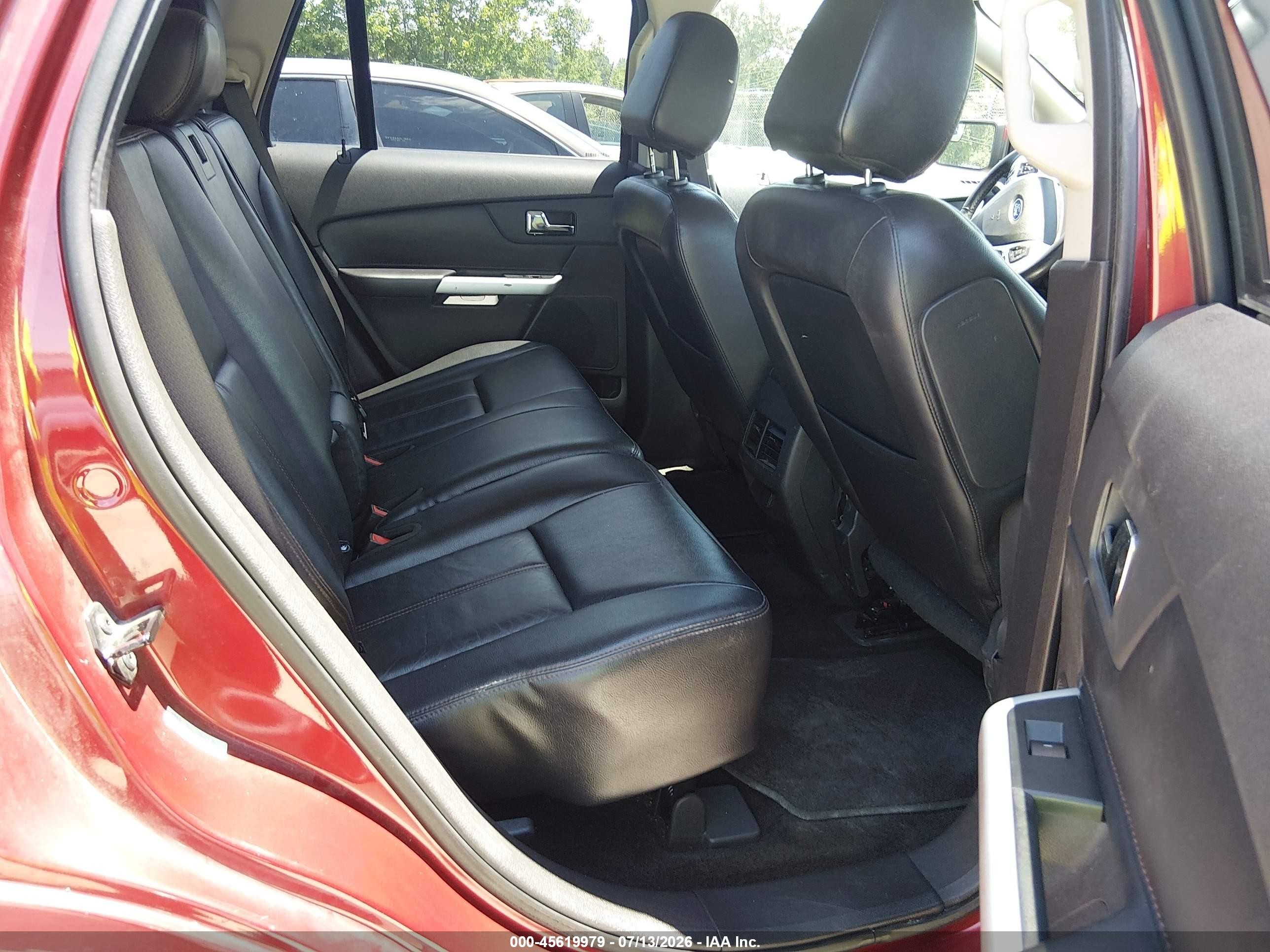 2013 Ford Edge Sel Burgundy vin: 2FMDK3JCXDBB78374