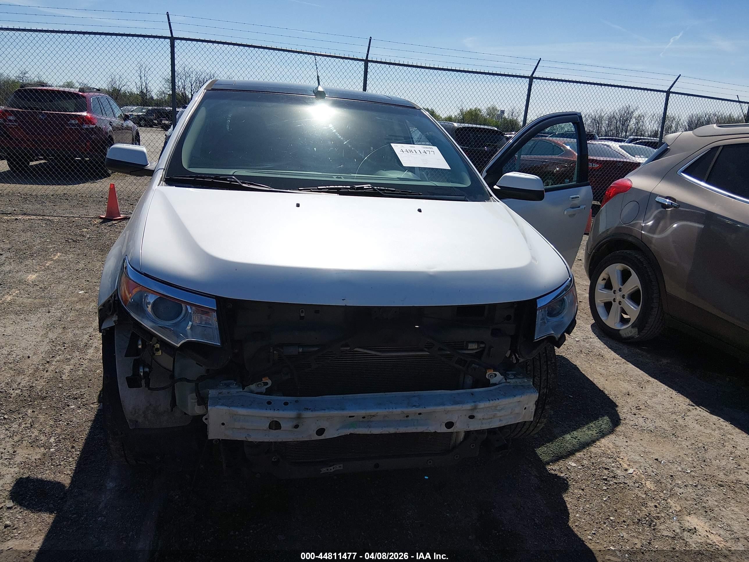 2013 Ford Edge Sel White vin: 2FMDK3JCXDBB82179