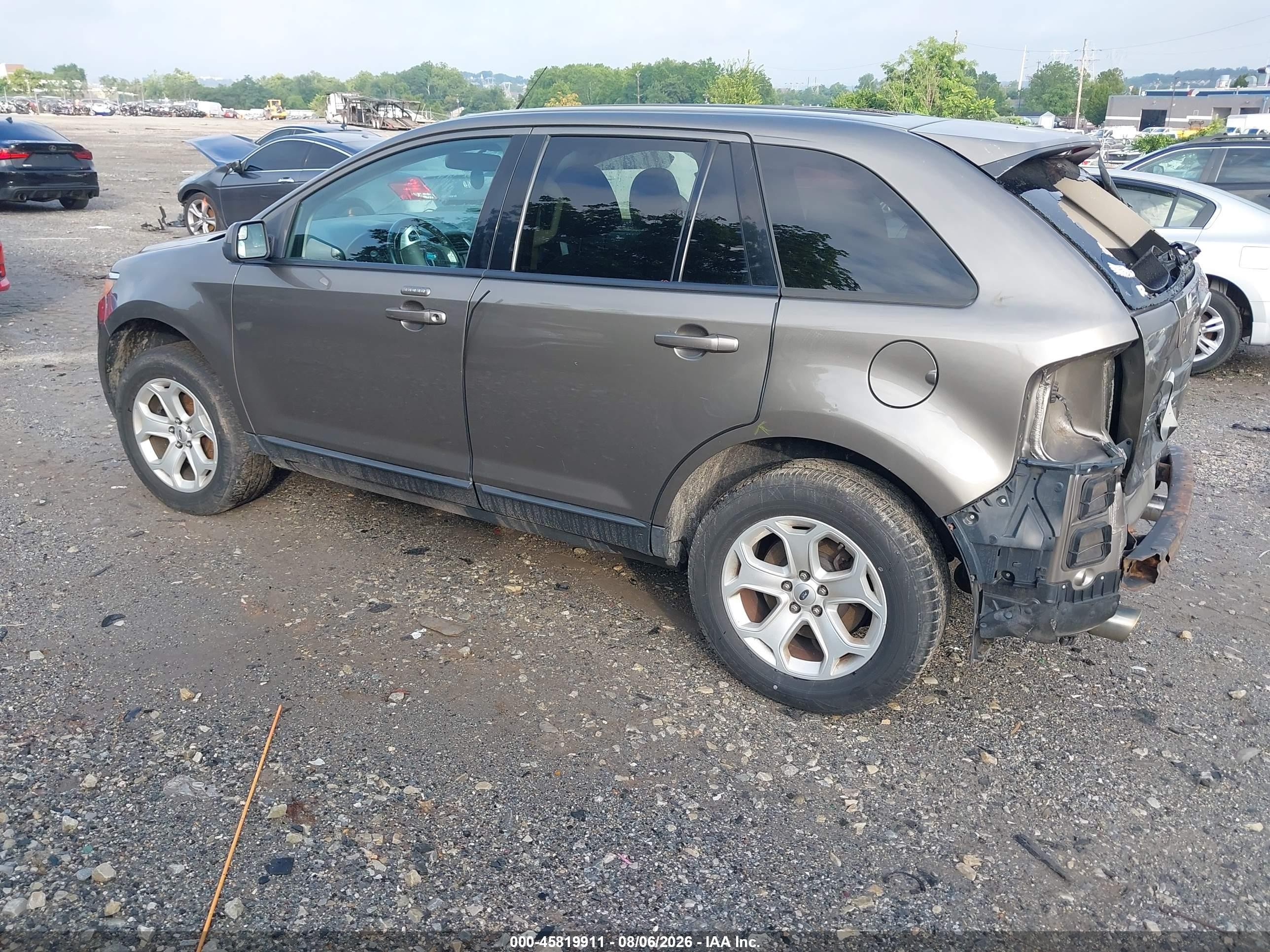 2013 Ford Edge Sel Brown vin: 2FMDK3JCXDBC32482