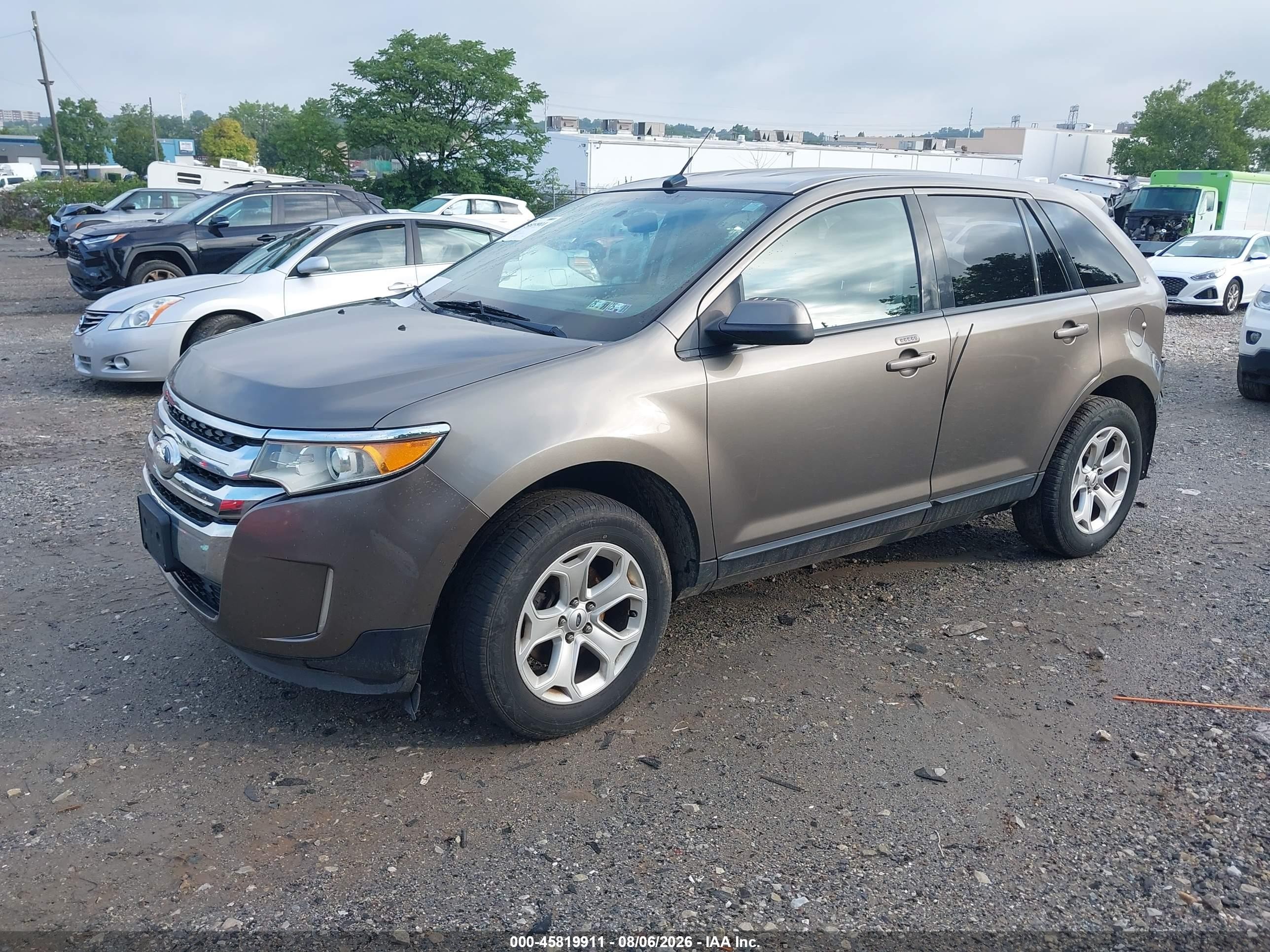 2013 Ford Edge Sel Brown vin: 2FMDK3JCXDBC32482