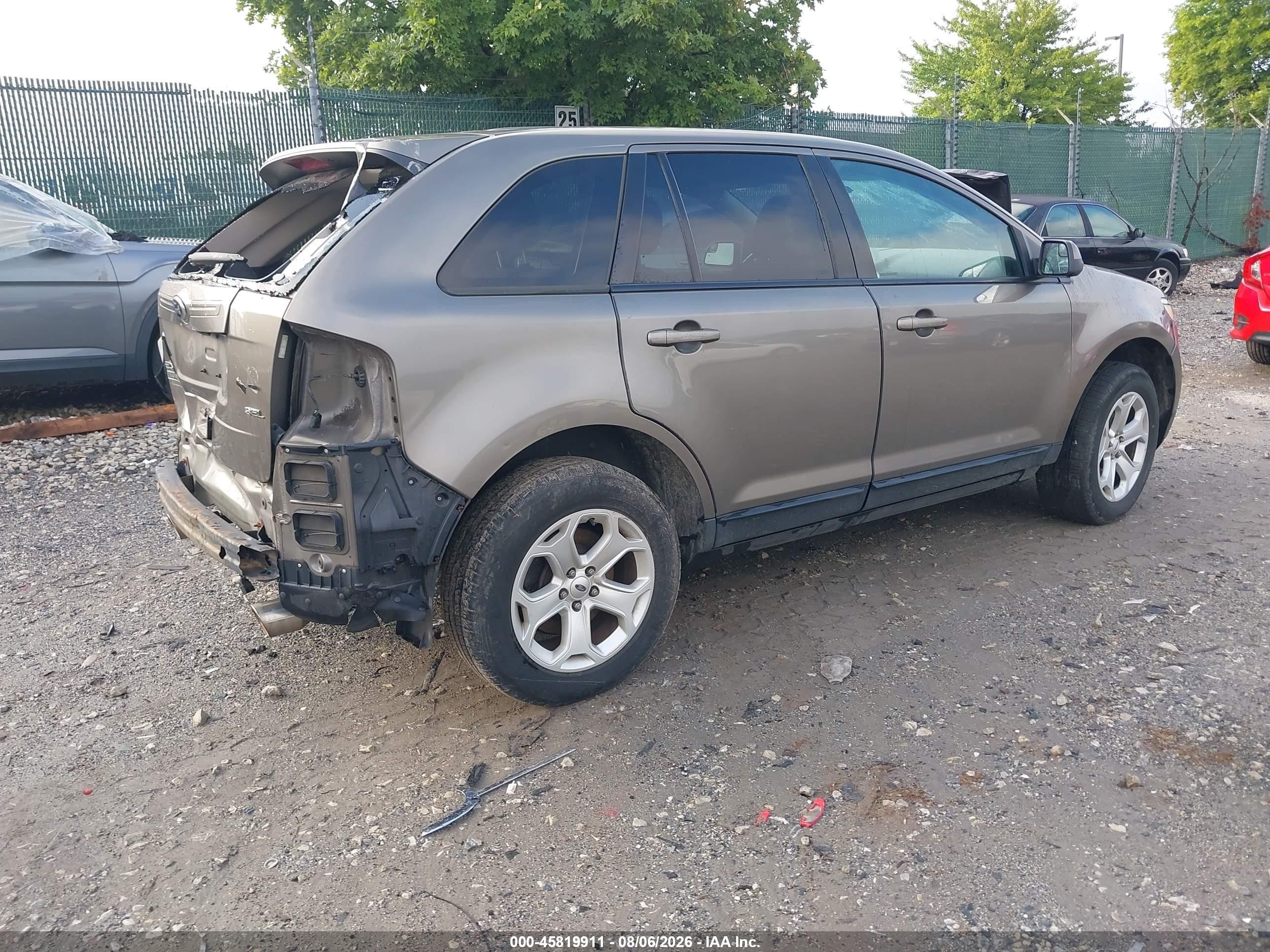 2013 Ford Edge Sel Brown vin: 2FMDK3JCXDBC32482