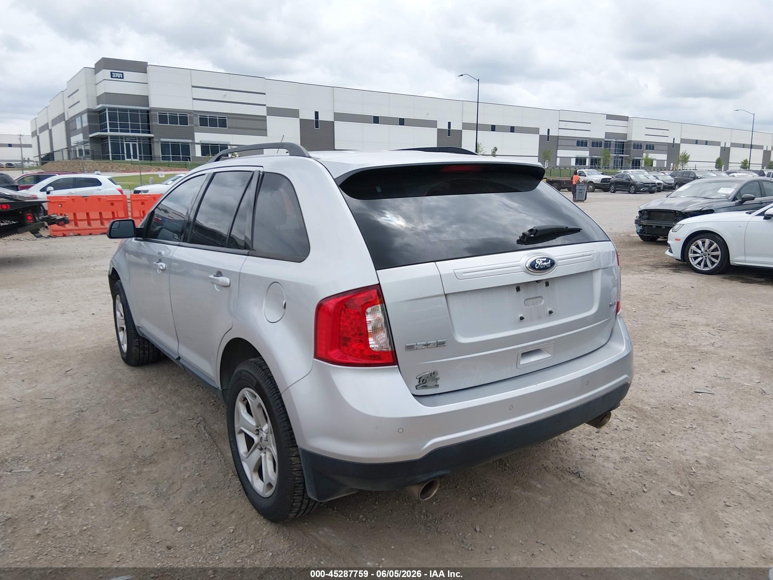 2013 Ford Edge Sel Silver vin: 2FMDK3JCXDBC66177