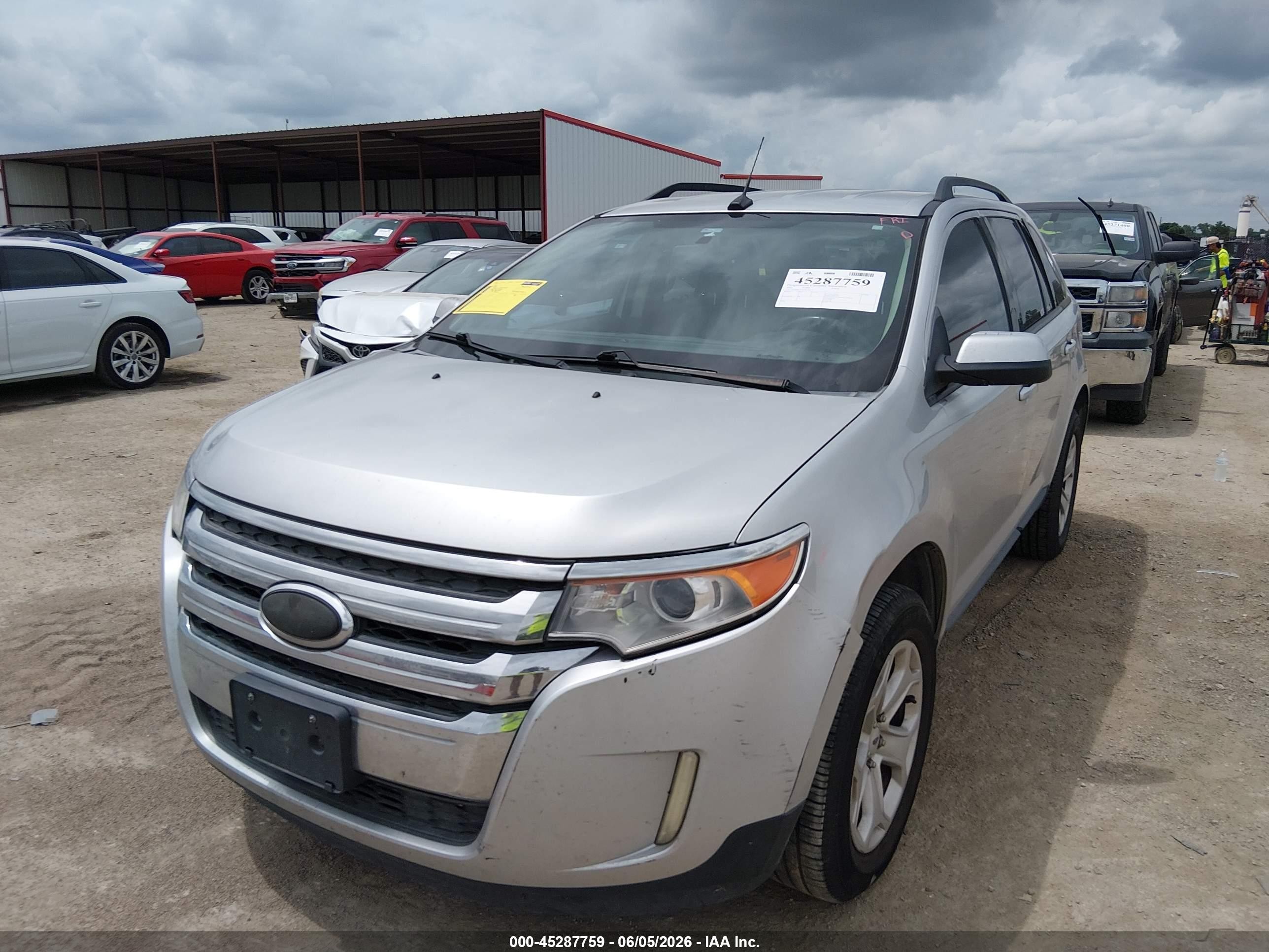 2013 Ford Edge Sel Silver vin: 2FMDK3JCXDBC66177