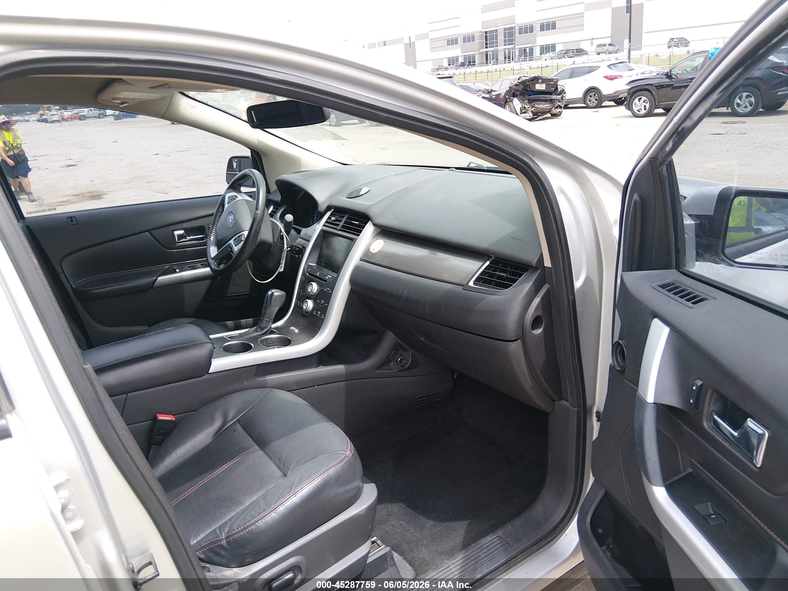 2013 Ford Edge Sel Silver vin: 2FMDK3JCXDBC66177