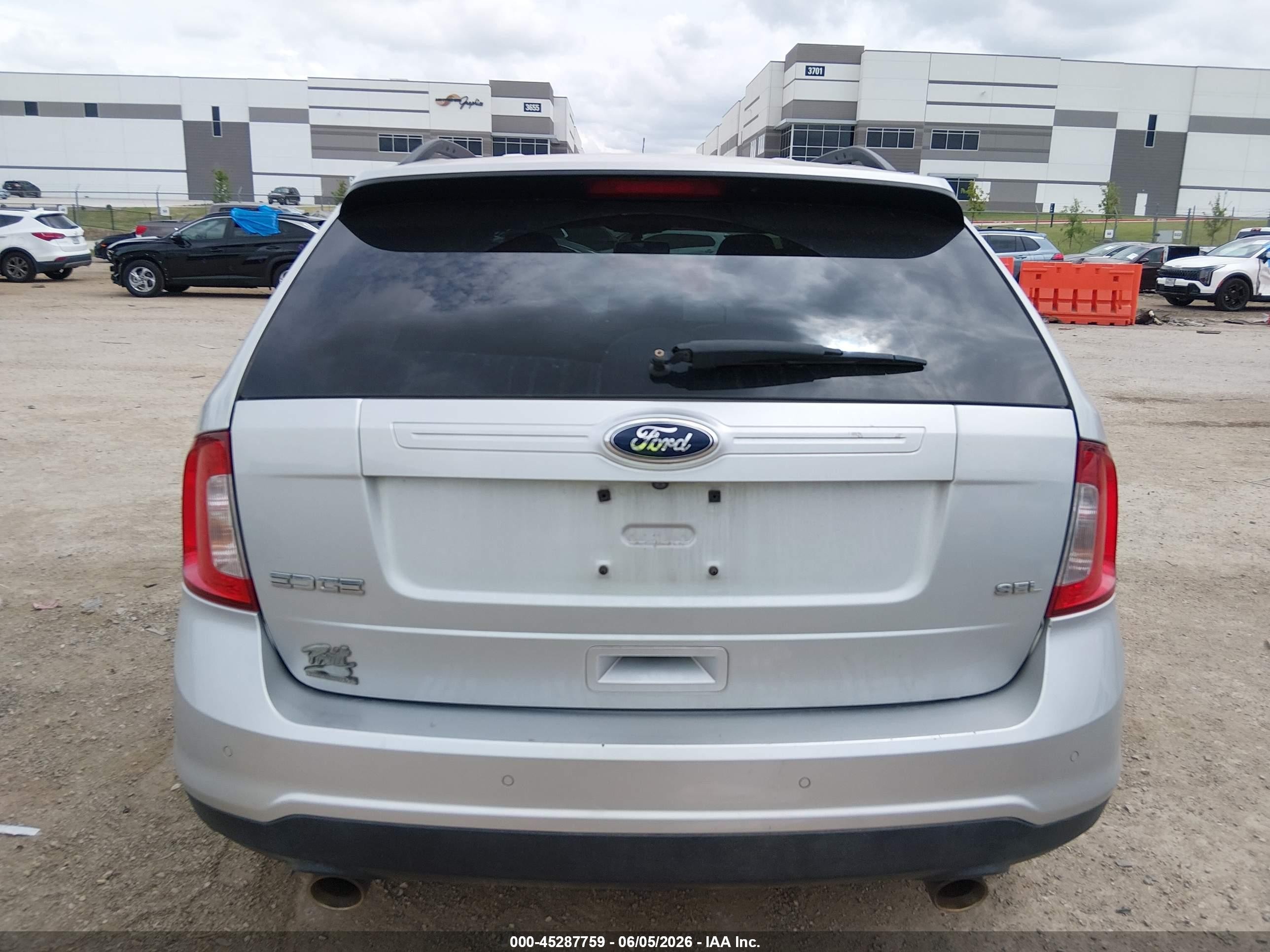 2013 Ford Edge Sel Silver vin: 2FMDK3JCXDBC66177