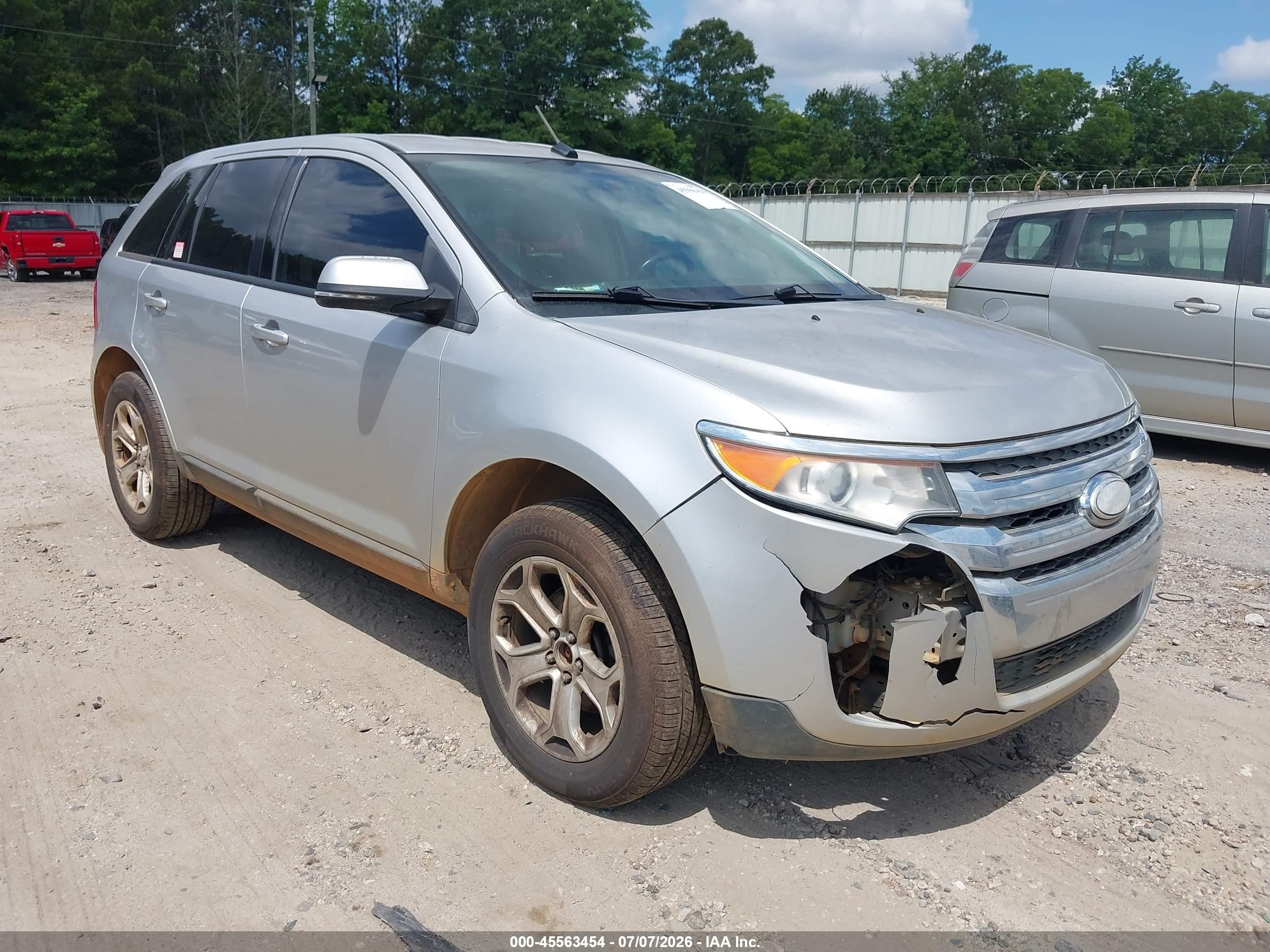 2013 Ford Edge Sel Silver vin: 2FMDK3JCXDBC76921