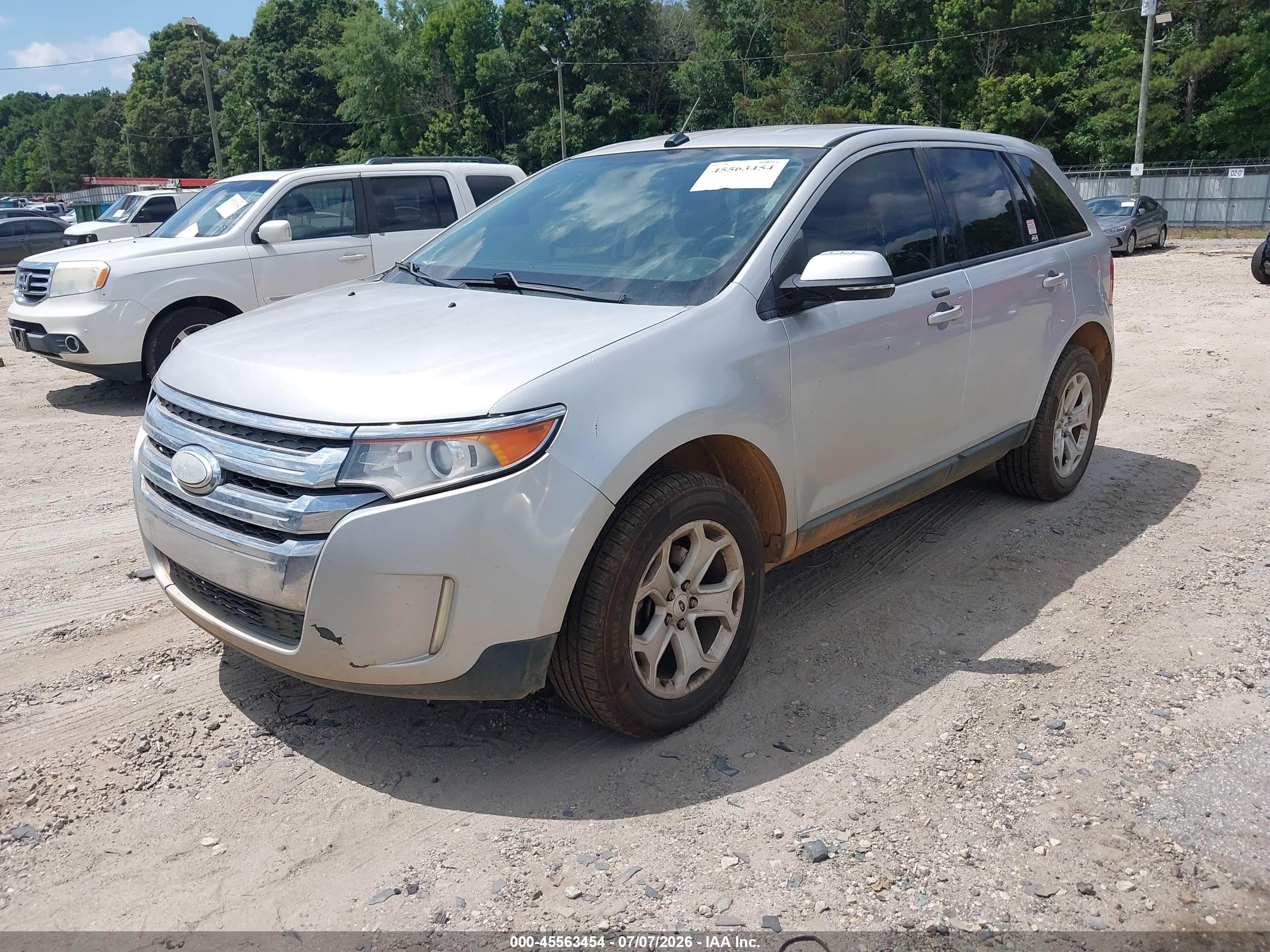 2013 Ford Edge Sel Silver vin: 2FMDK3JCXDBC76921