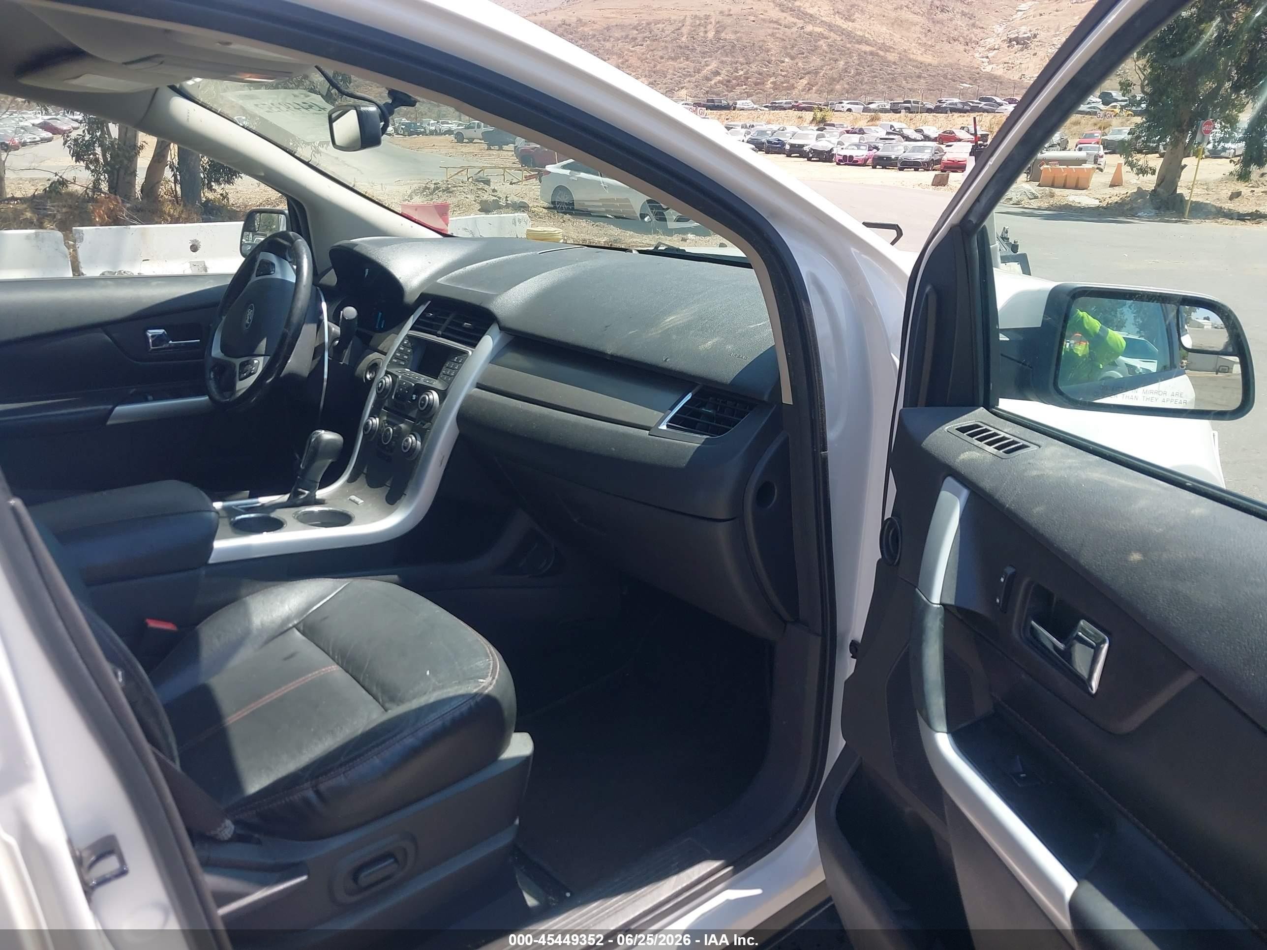 2013 Ford Edge Sel White vin: 2FMDK3JCXDBC89524