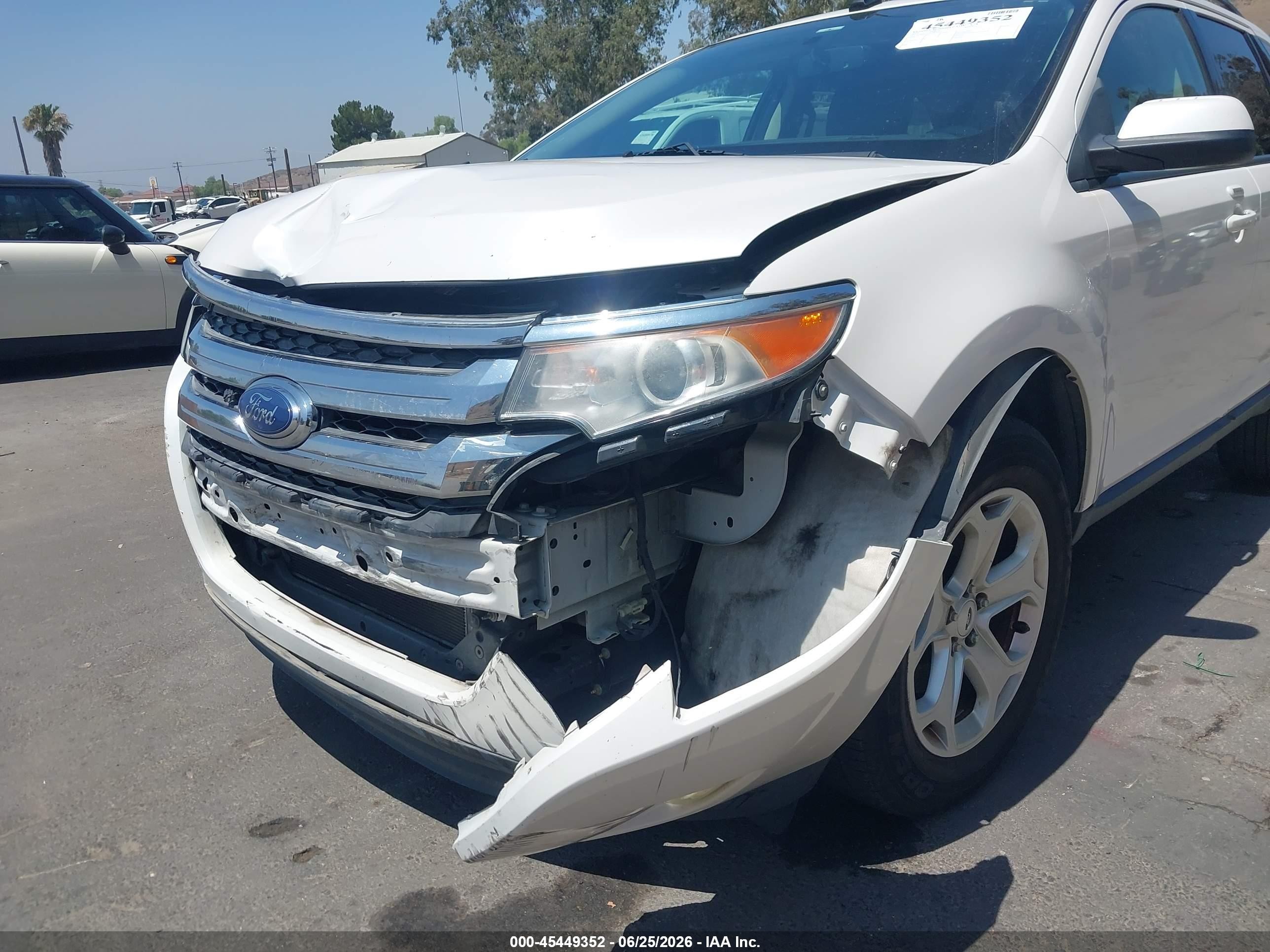2013 Ford Edge Sel White vin: 2FMDK3JCXDBC89524