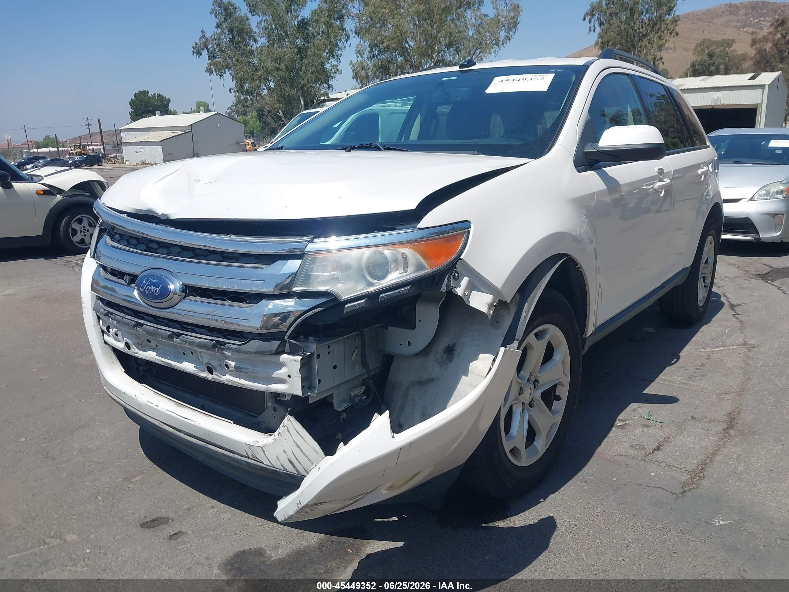 2013 Ford Edge Sel White vin: 2FMDK3JCXDBC89524