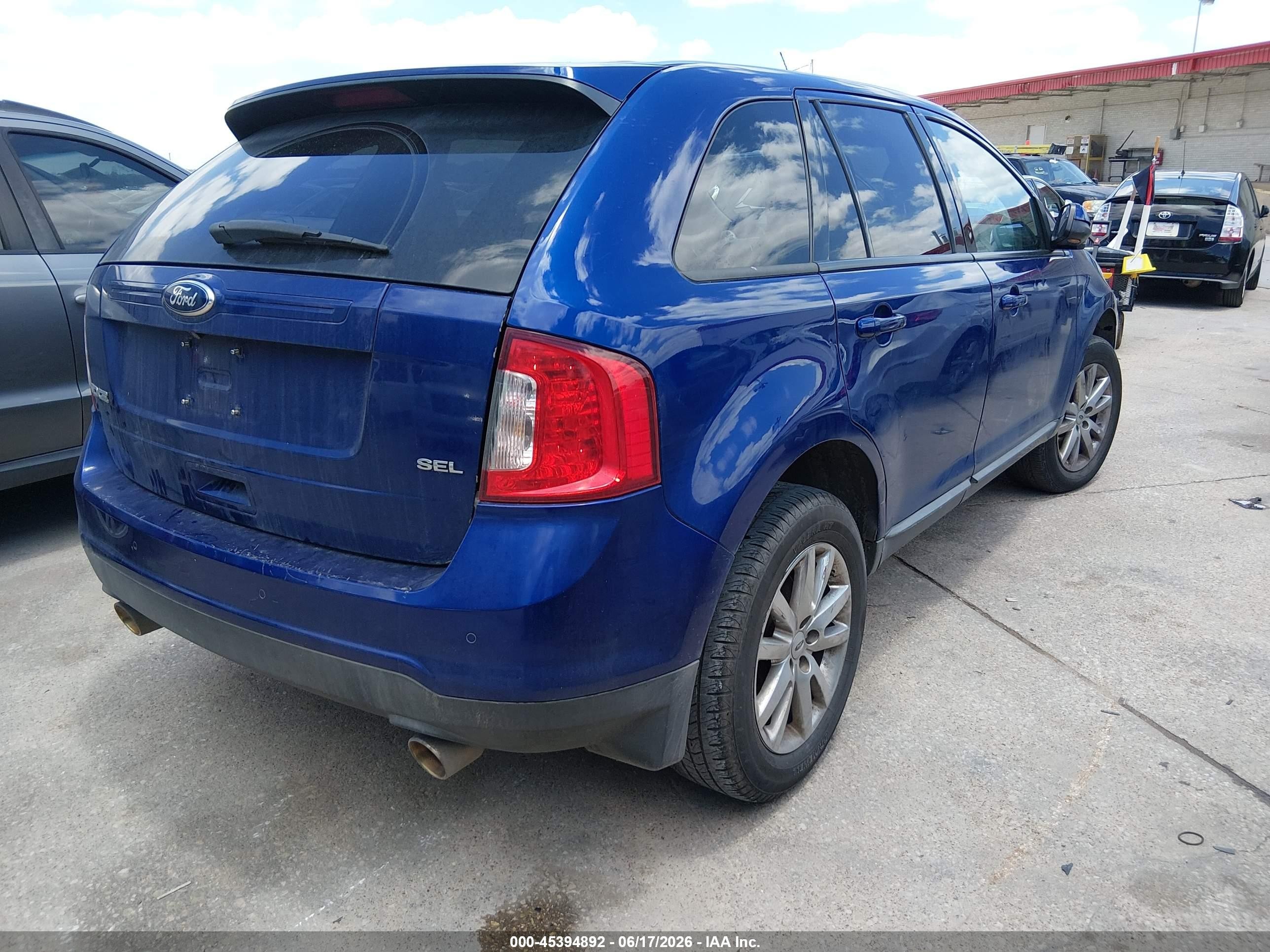 2013 Ford Edge Sel Синий vin: 2FMDK3JCXDBE10763