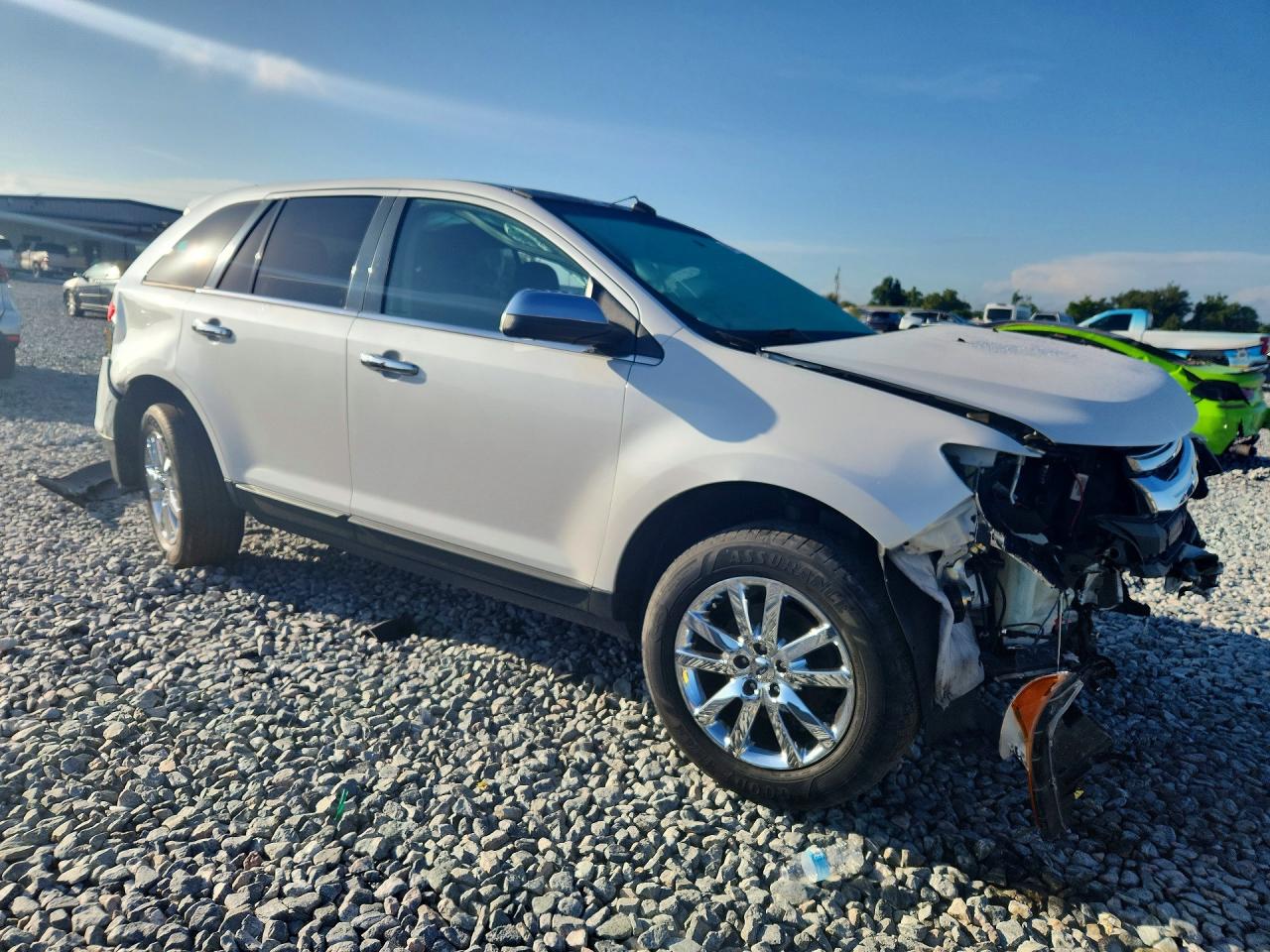 2014 Ford Edge Sel White vin: 2FMDK3JCXEBA81788