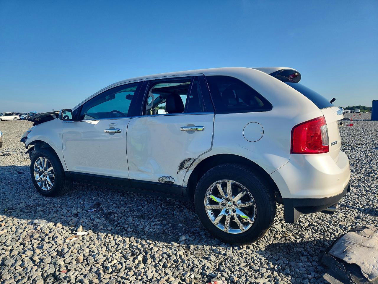 2014 Ford Edge Sel White vin: 2FMDK3JCXEBA81788