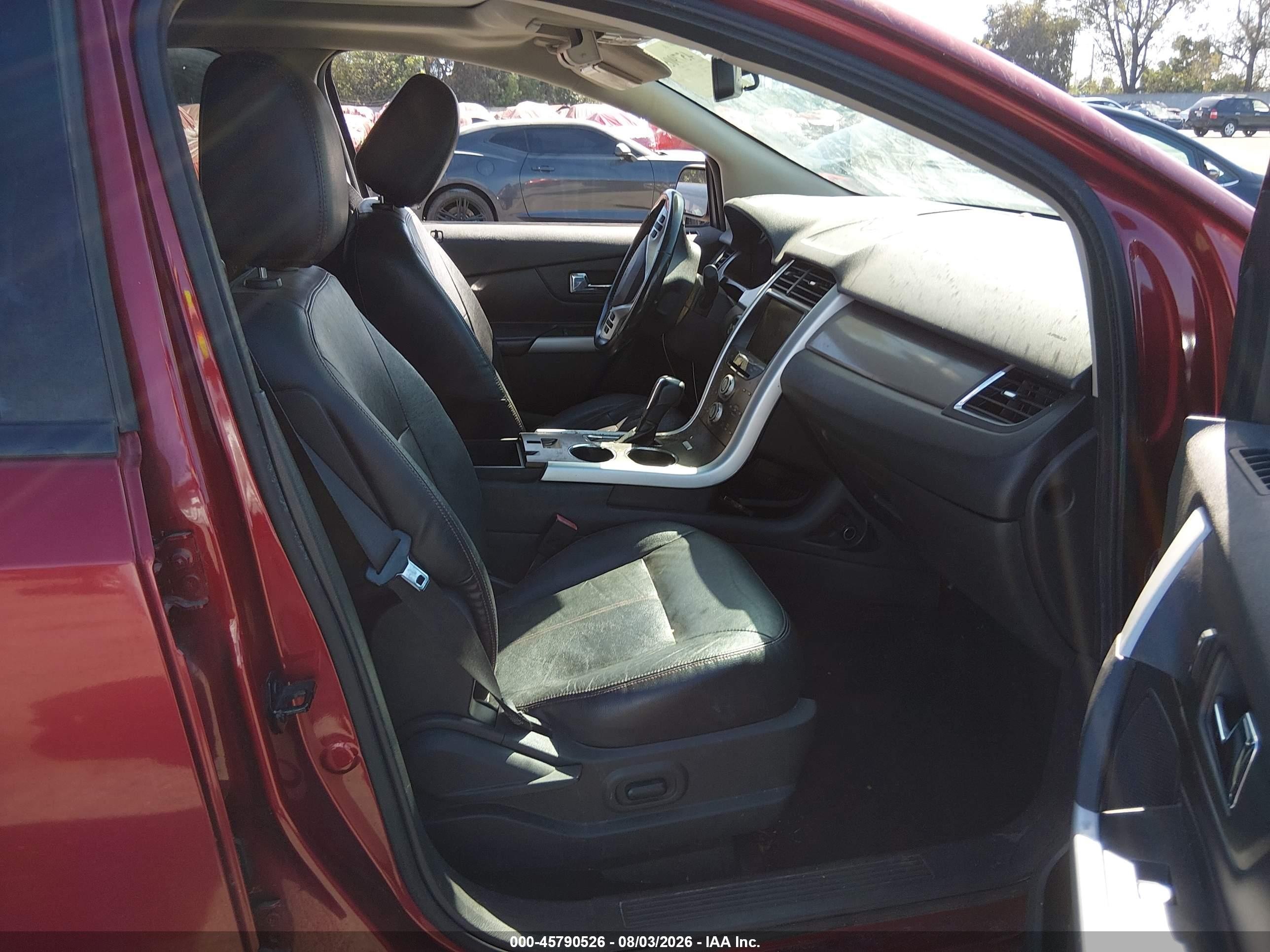 2014 Ford Edge Sel Red vin: 2FMDK3JCXEBA83279