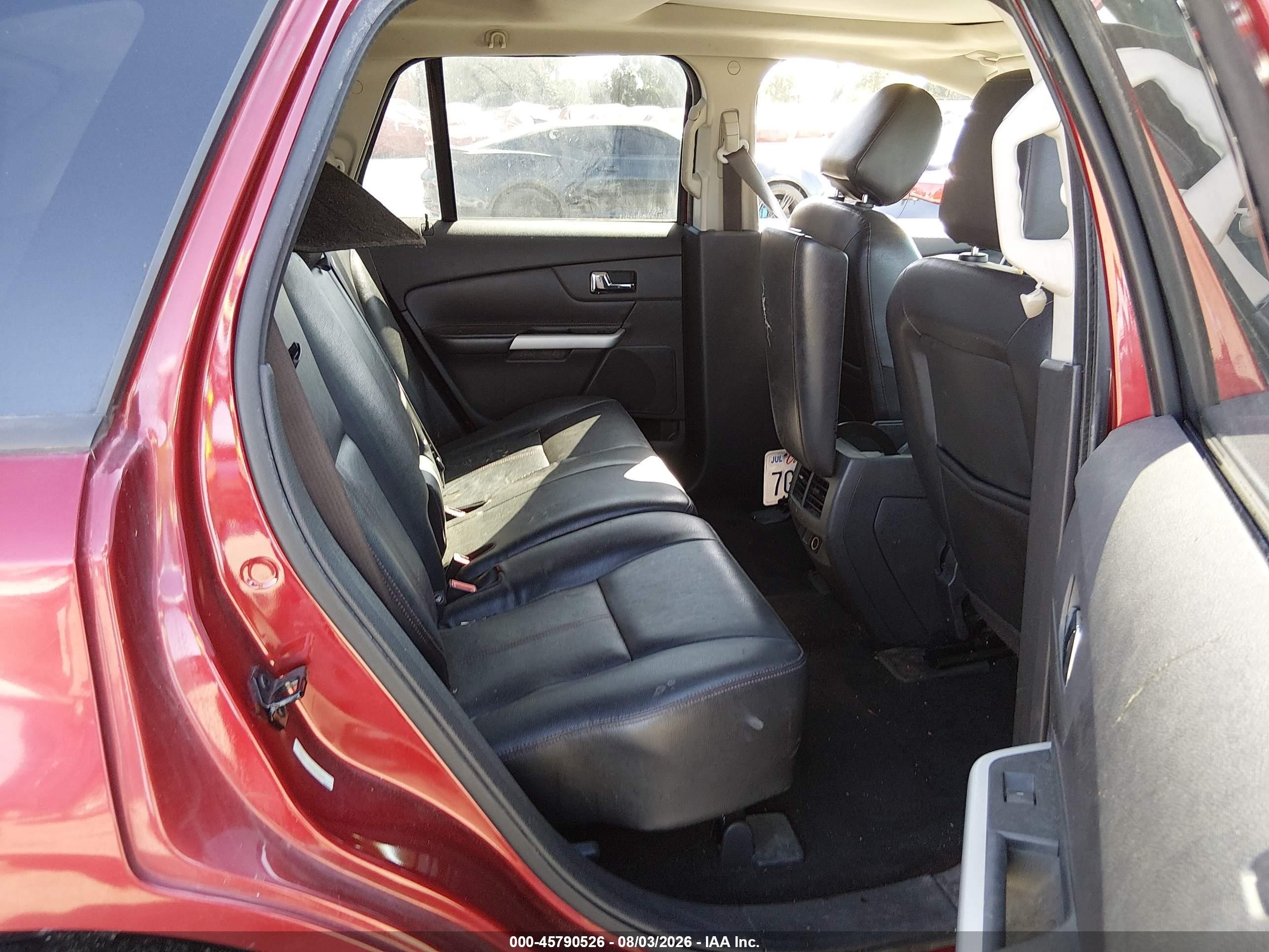 2014 Ford Edge Sel Red vin: 2FMDK3JCXEBA83279