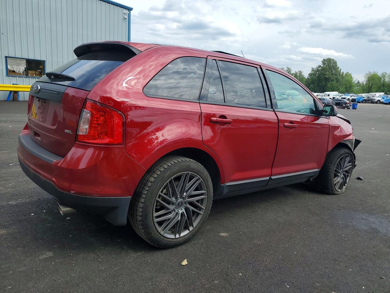 2014 Ford Edge Sel Maroon vin: 2FMDK3JCXEBA83606