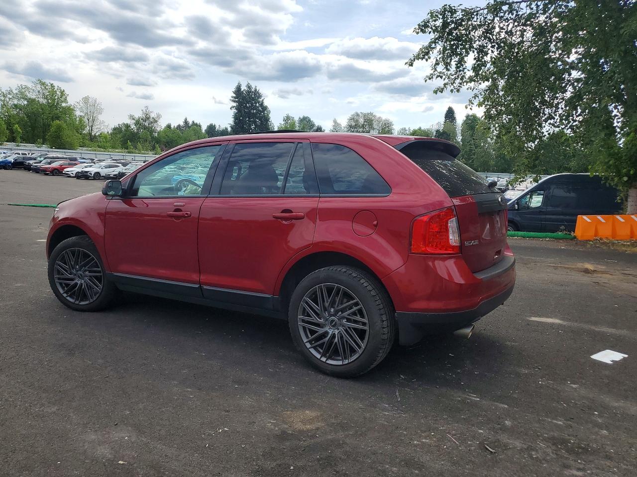 2014 Ford Edge Sel Maroon vin: 2FMDK3JCXEBA83606