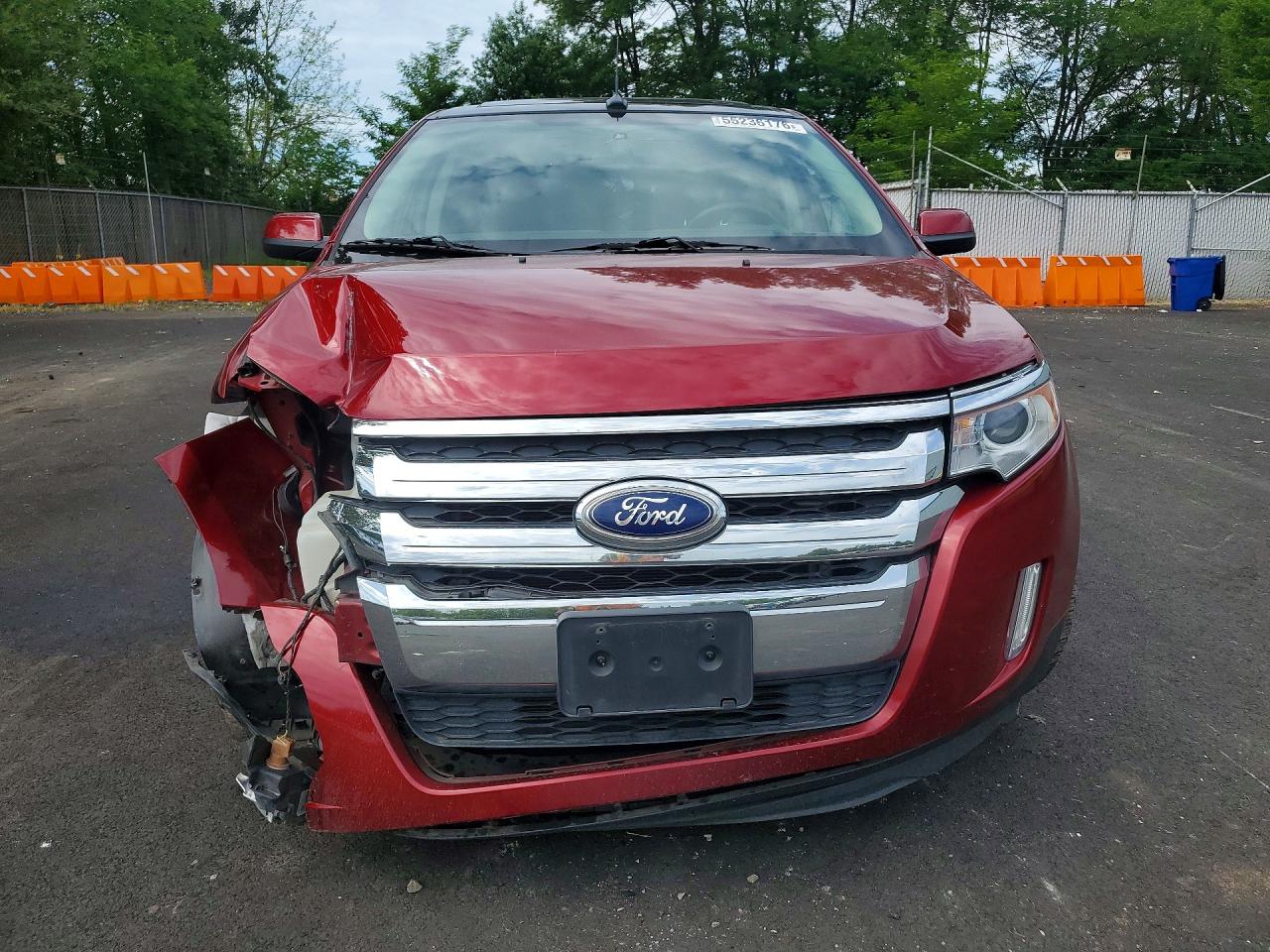 2014 Ford Edge Sel Maroon vin: 2FMDK3JCXEBA83606