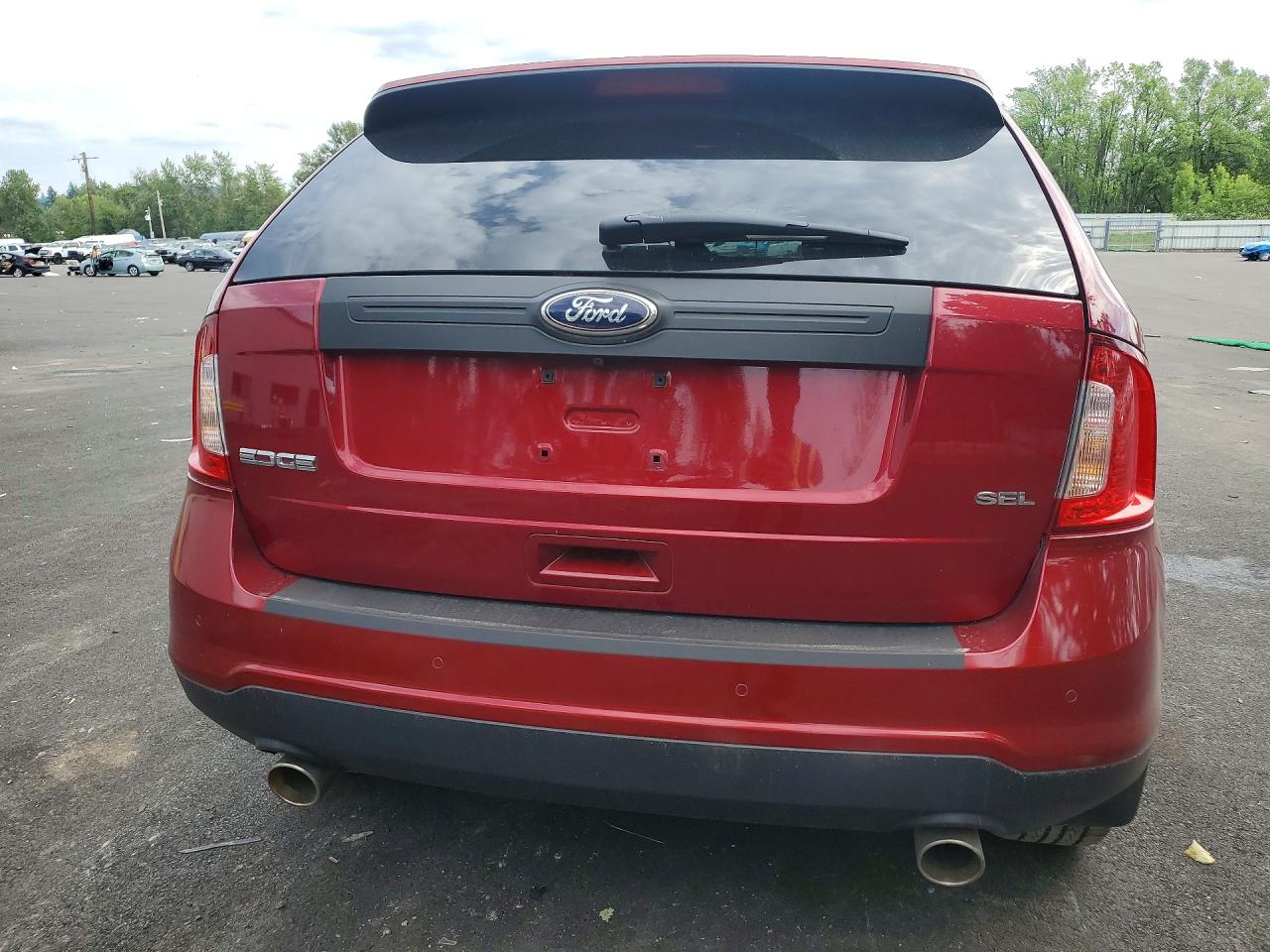 2014 Ford Edge Sel Maroon vin: 2FMDK3JCXEBA83606