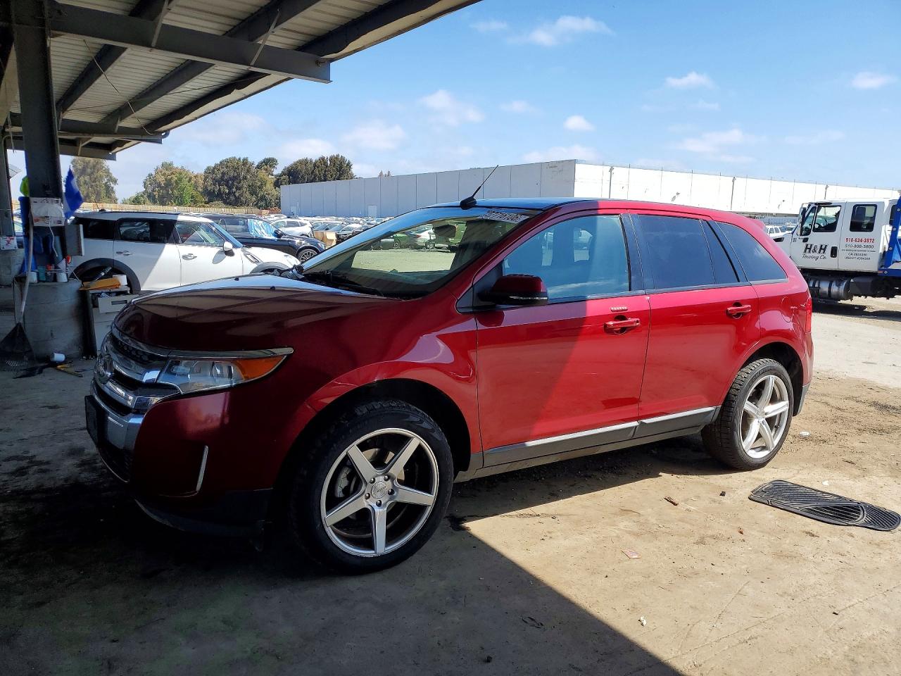 2014 Ford Edge Sel Red vin: 2FMDK3JCXEBA90734