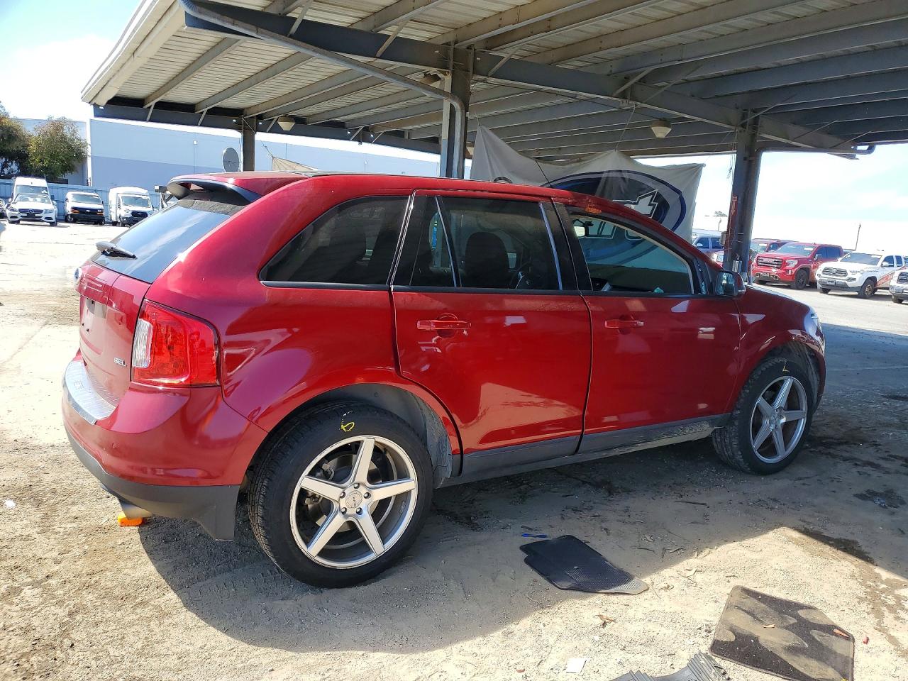 2014 Ford Edge Sel Red vin: 2FMDK3JCXEBA90734