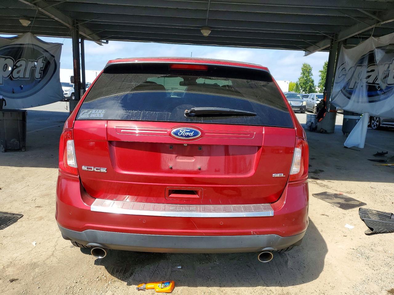 2014 Ford Edge Sel Red vin: 2FMDK3JCXEBA90734