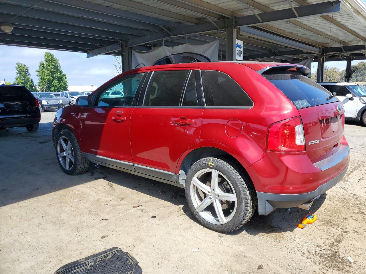 2014 Ford Edge Sel Red vin: 2FMDK3JCXEBA90734